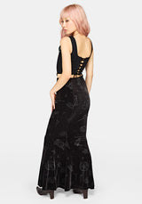 Orin Velour Maxi Skirt