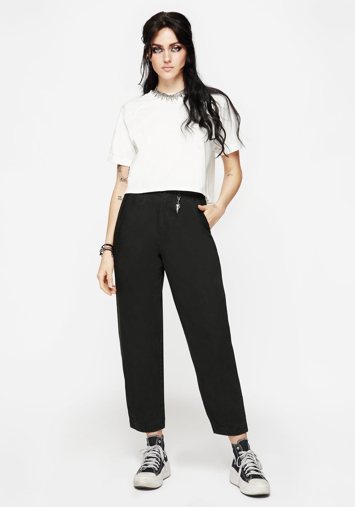 Osteomancy Washed Cotton Tapered Trousers