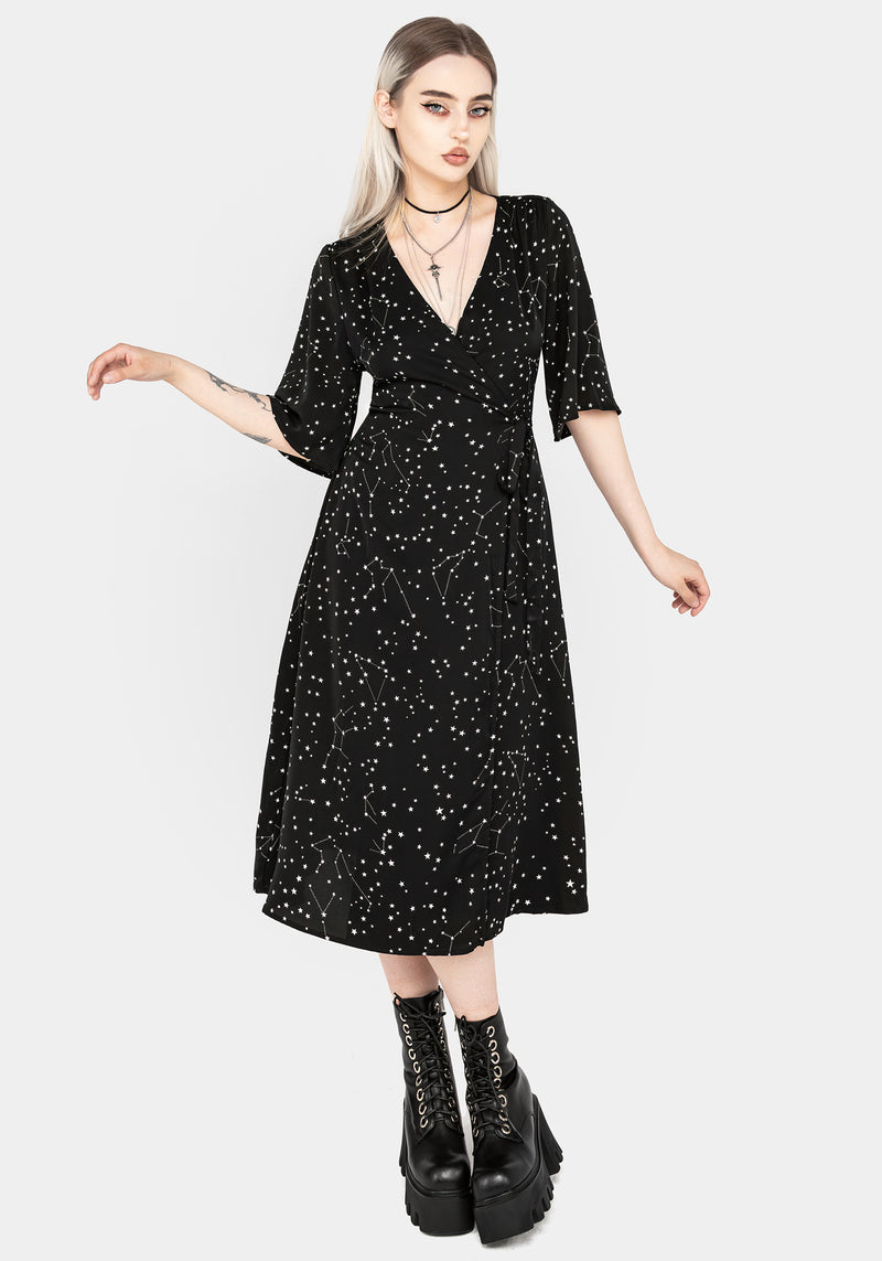 Celestial Midi Kimono Dress | Disturbia