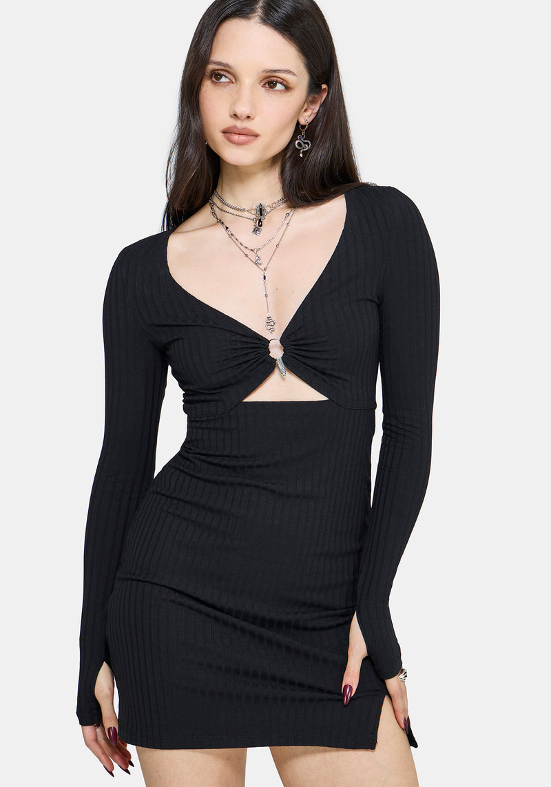 EASTWICK CUT OUT MINI DRESS | Disturbia - Shop Women's Gothic, Alternative & Dark Romantic Fashion, Accessories & Homeware EASTWICK CUT OUT MINI DRESS | Disturbia - Shop Women's Gothic, Alternative & Dark Romantic Fashion, Accessories & Homeware