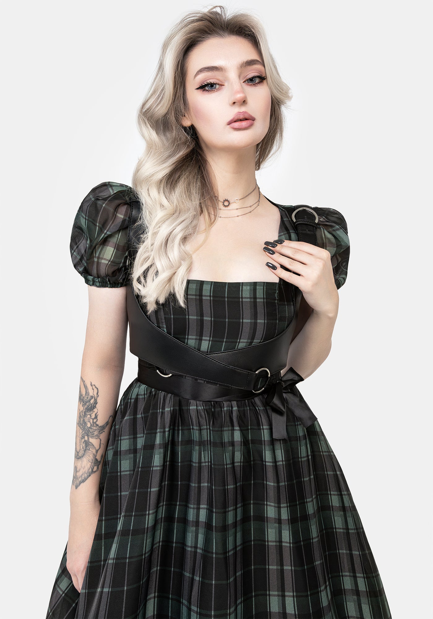 Disturbia | Aerial Wrap Harness Black Ribbon Tie Waist Belt Size Small / Medium Celia Ribbon Wrap Harness | Disturbia - Shop Women main image 4