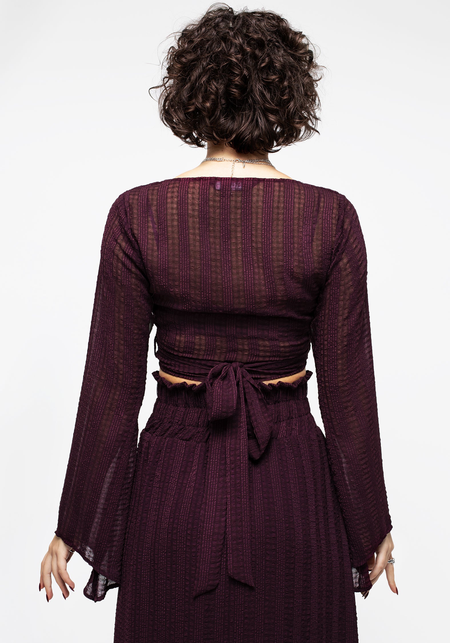 Enola Bell Sleeve Co-ord Wrap Top