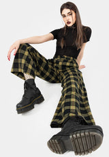 Rapture Wide Leg Check Trousers