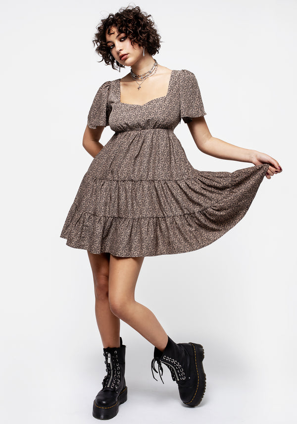 Meadowsweet Tiered Mini Dress