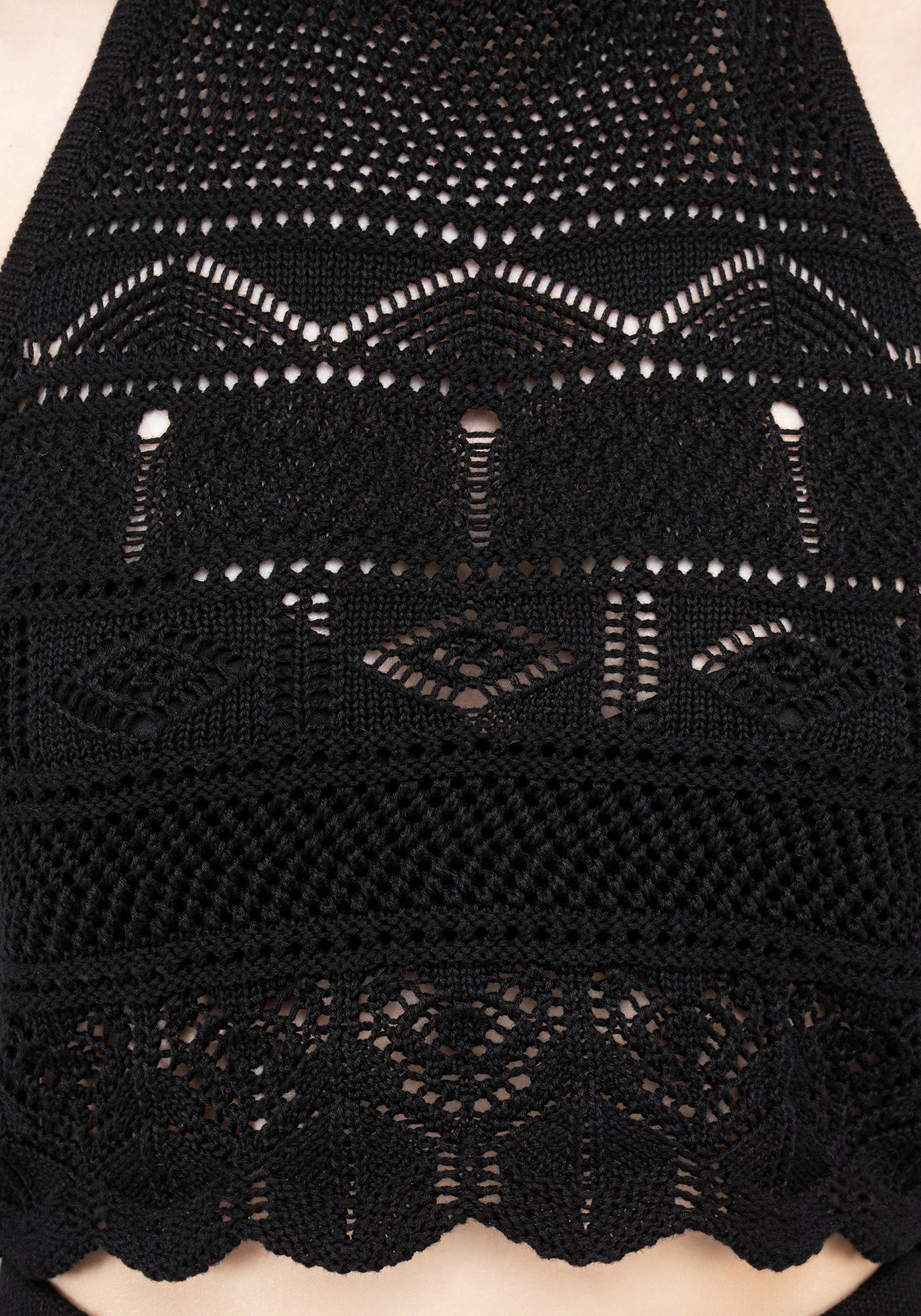 Hooked Pointelle Halter Crop Top | Disturbia - Shop Women's Gothic