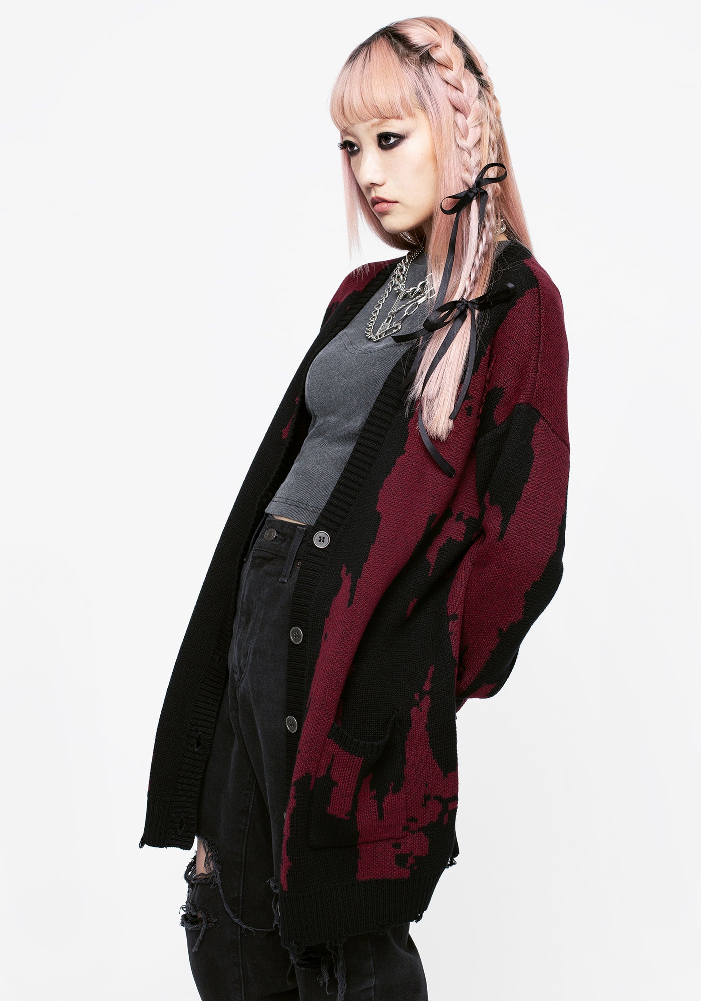 Snag Distressed Oversized Cardigan | Disturbia - Shop Women's