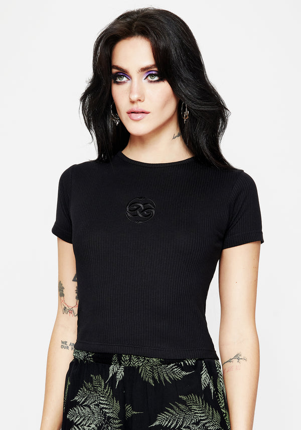 Vitra Embroidered Crop Top