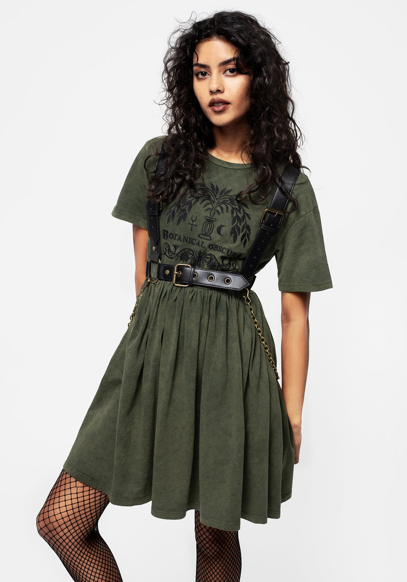 Obscura Graphic Print Mini Skater Dress | Disturbia - Shop Women's Gothic, Alternative & Dark Romantic Fashion, Accessories & Homeware Obscura Graphic Print Mini Skater Dress | Disturbia - Shop Women's Gothic, Alternative & Dark Romantic Fashion, Accessories & Homeware