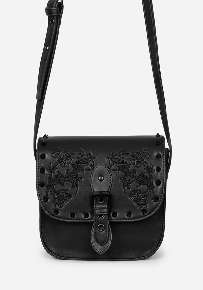 Penumbra Embroidered Mini Satchel Bag | Disturbia - Shop Women's
