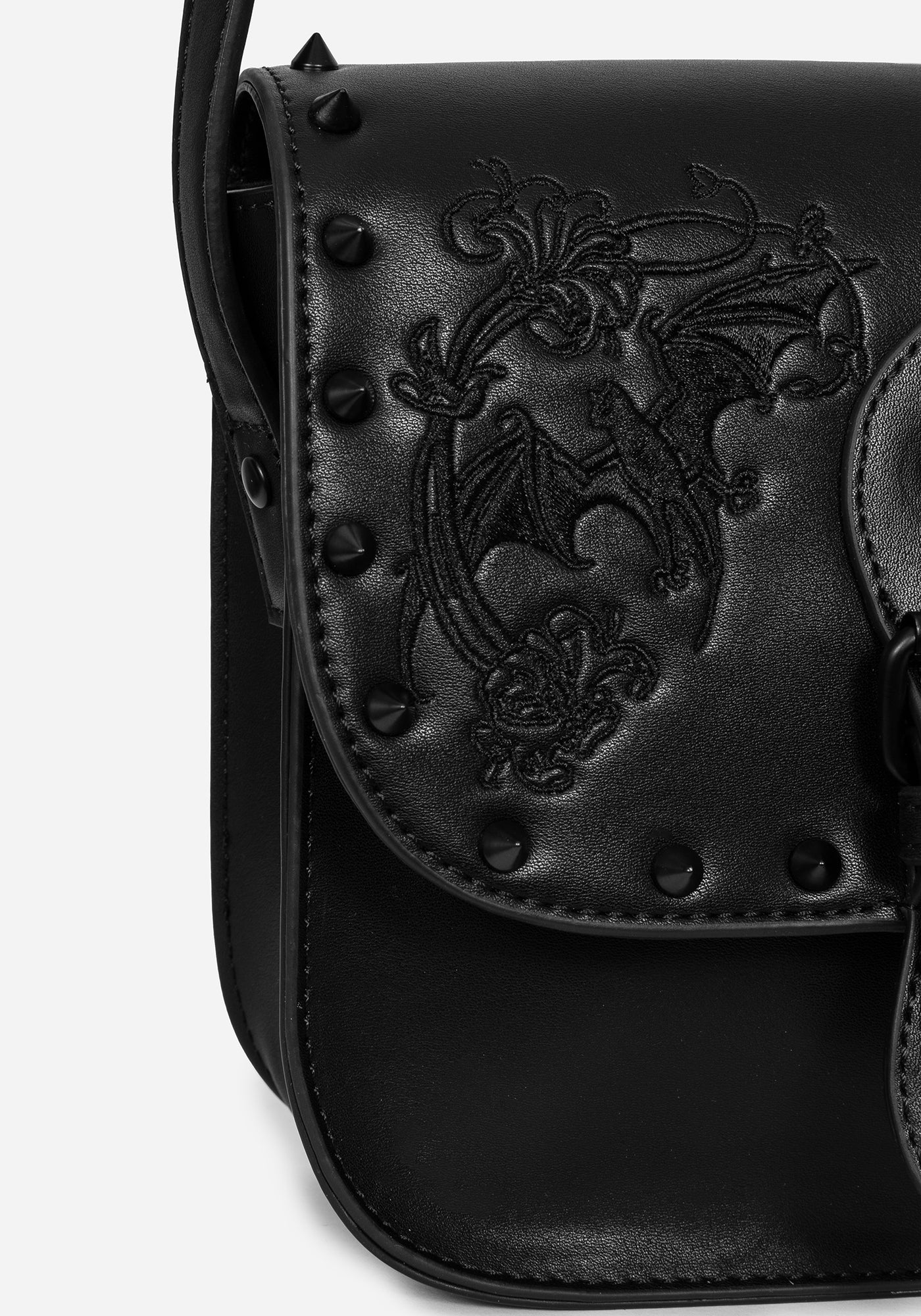 Penumbra Embroidered Mini Satchel Bag | Disturbia - Shop Women's