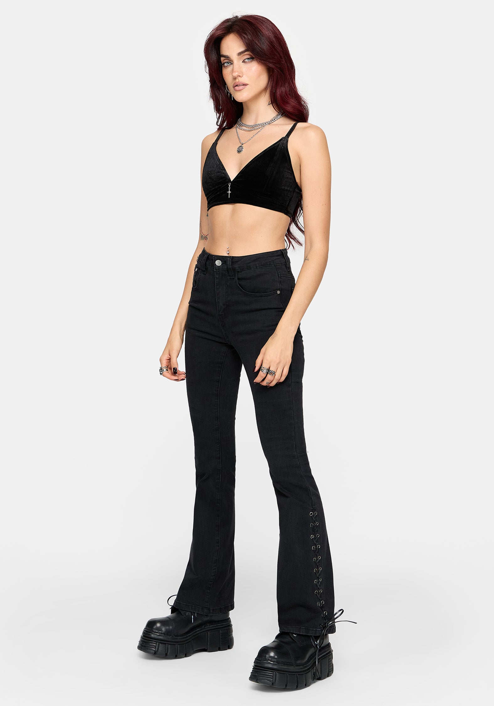 Unholy Velour Bralet | Disturbia - Shop Women's Gothic
