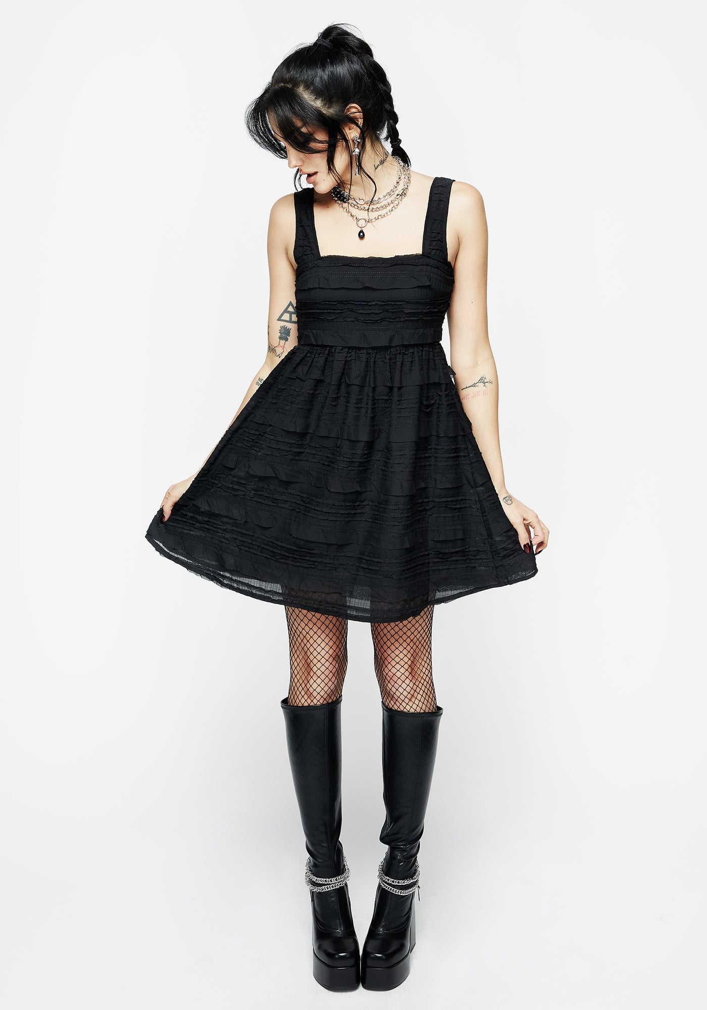 Initiation Babydoll Mini Dress | Disturbia - Shop Women's Gothic, Alternative & Dark Romantic Fashion, Accessories & Homeware Initiation Babydoll Mini Dress | Disturbia - Shop Women's Gothic, Alternative & Dark Romantic Fashion, Accessories & Homeware