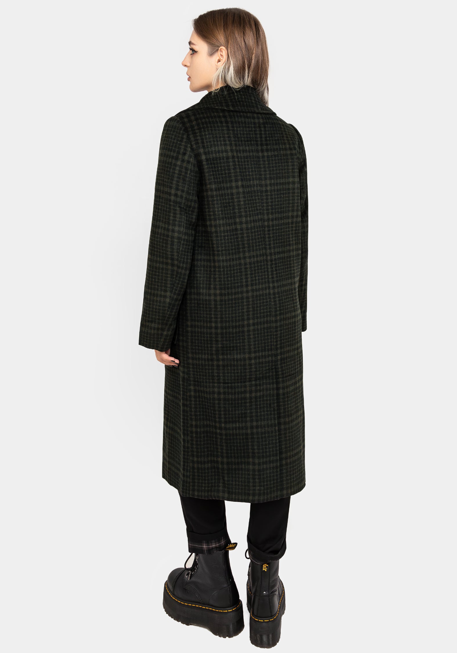 Jackdaw Check Wool Blend Duster Coat | Disturbia - Shop Women's