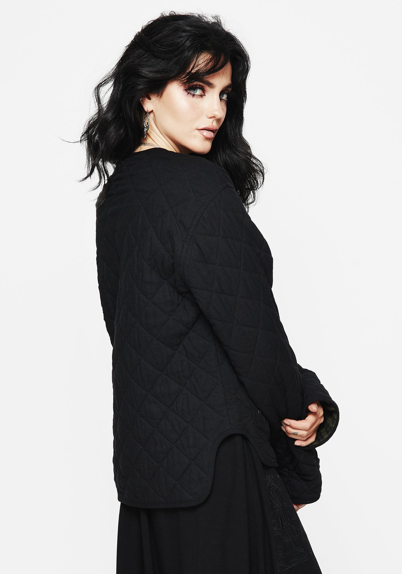 Deres Patricia / floating linen jacket 黒 deres floating linen jacket デレス リネンジャケット Deres Patricia