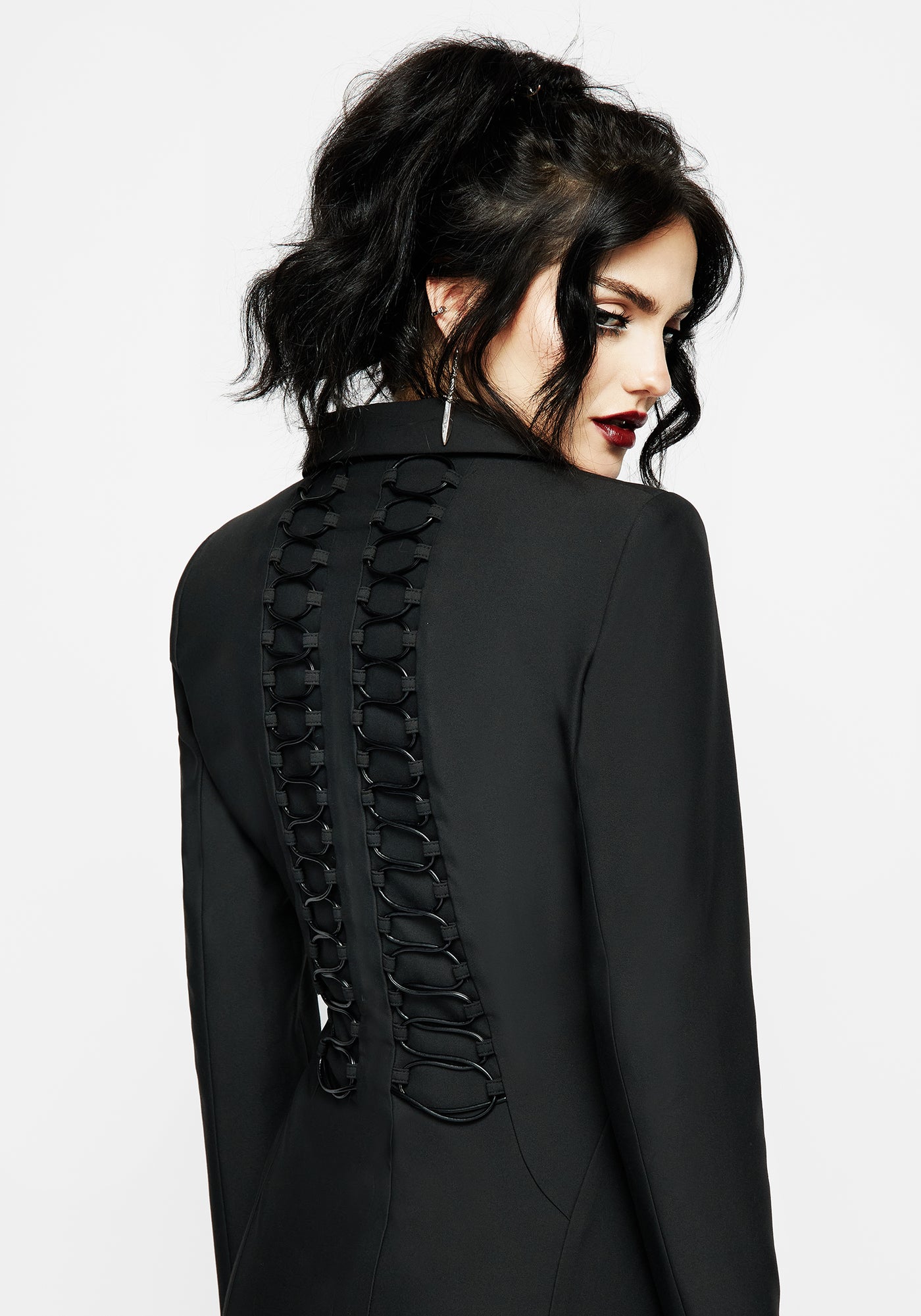 Torrid Lace up Panelled Blazer Dress | Disturbia - Shop Women's Gothic, Alternative & Dark Romantic Fashion, Accessories & Homeware Torrid Lace up Panelled Blazer Dress | Disturbia - Shop Women's Gothic, Alternative & Dark Romantic Fashion, Accessories & Homeware