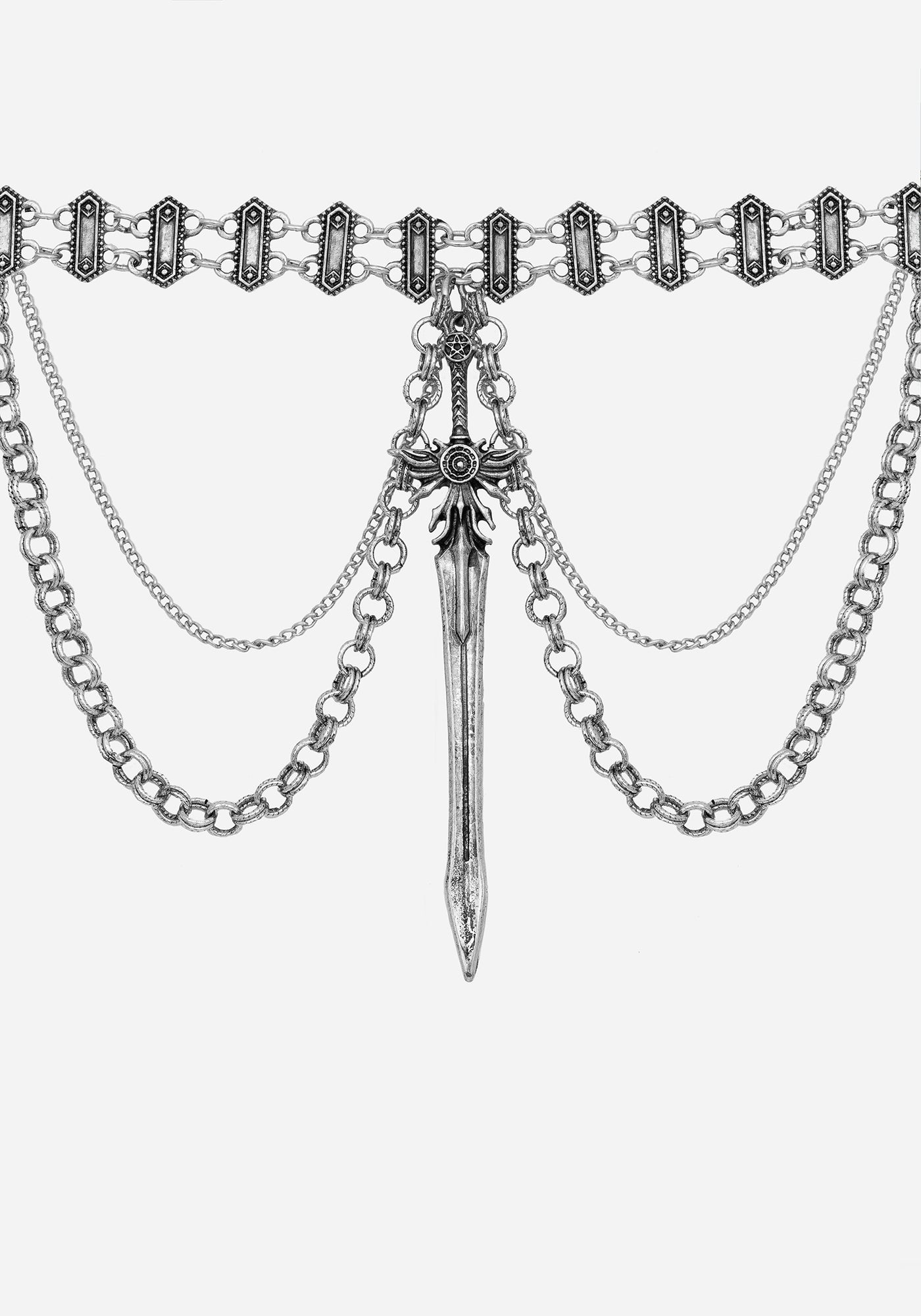Tempo Layered Chain Choker Necklace | Disturbia - Shop Women