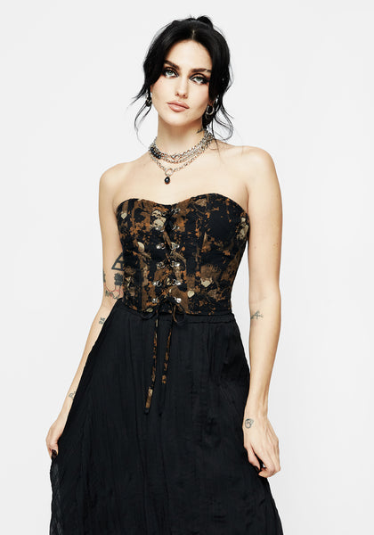 Underworld Cotton Lace Up Corset Top | Disturbia - Shop Women's