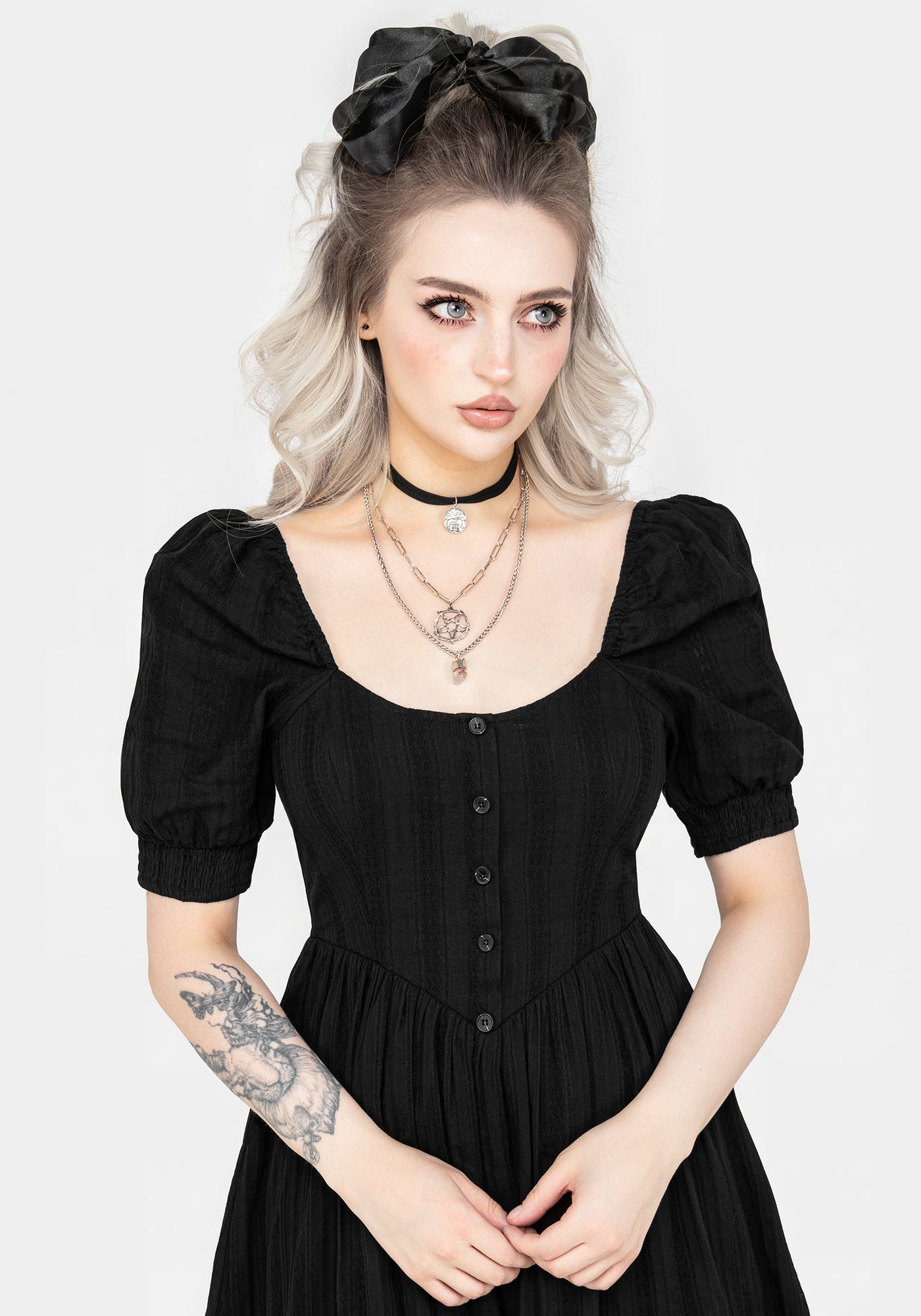 Marcia Broderie Midaxi Dress | Disturbia - Shop Women's Gothic
