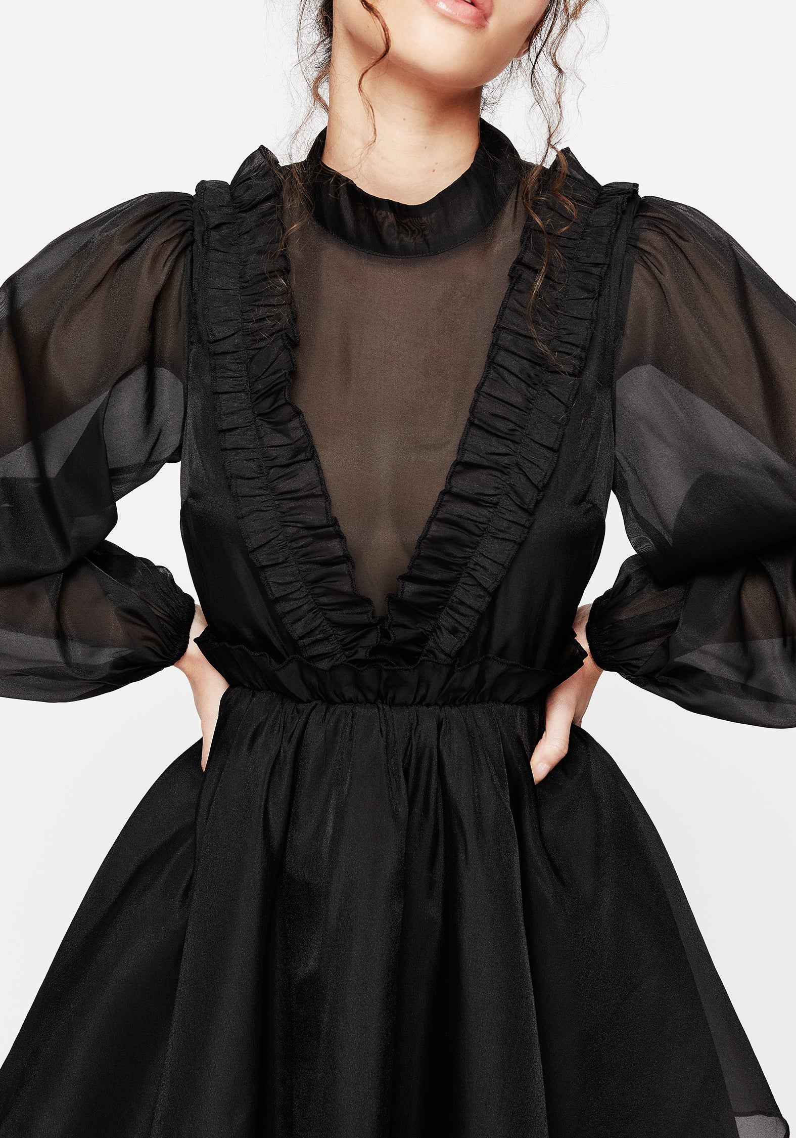 Morose Layered Frill Mini Dress | Disturbia - Shop Women's Gothic
