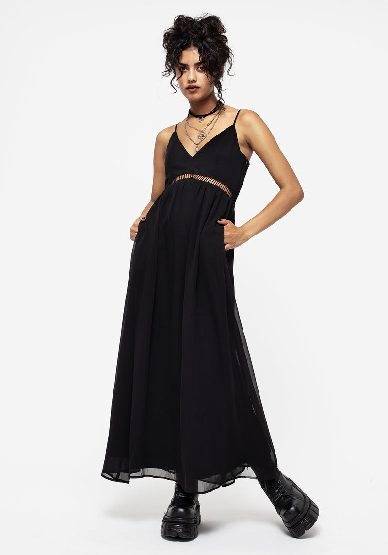 Sable Cami Maxi Dress | Disturbia - Shop Women's Gothic, Alternative & Dark Romantic Fashion, Accessories & Homeware Sable Cami Maxi Dress | Disturbia - Shop Women's Gothic, Alternative & Dark Romantic Fashion, Accessories & Homeware