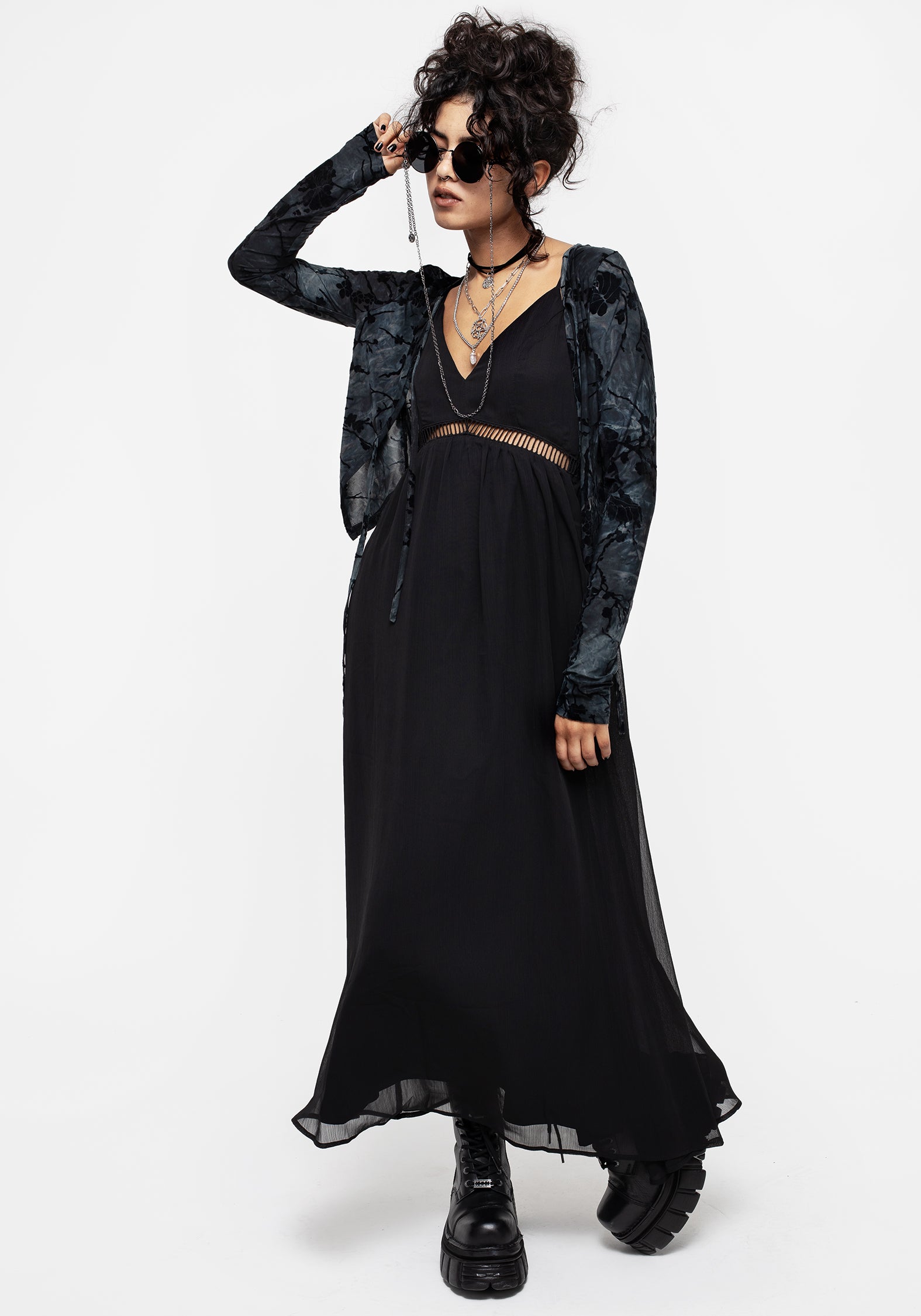 black cami maxi dress Sable Cami Maxi Dress