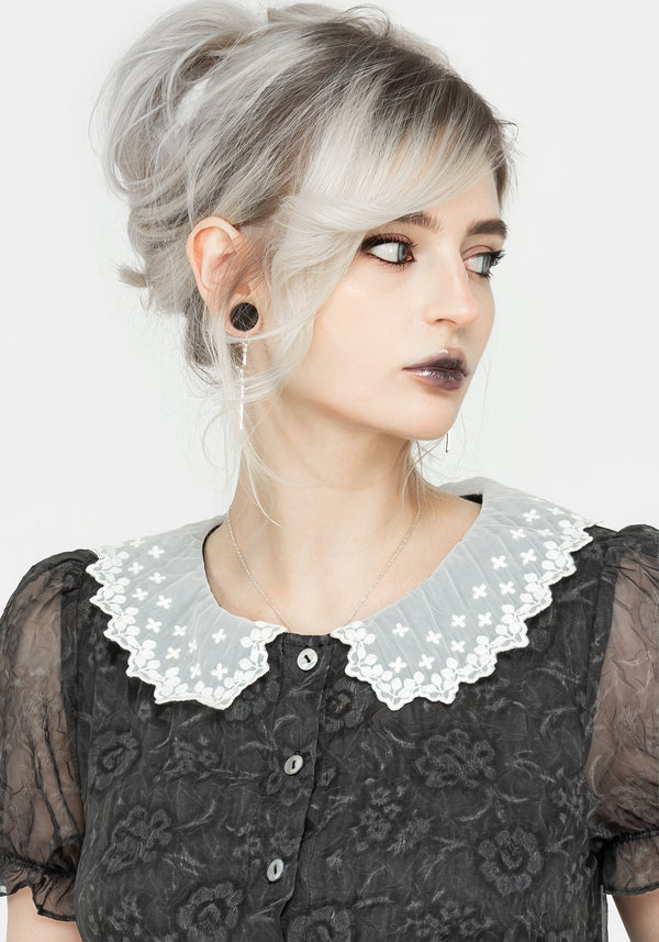 Phantasma Lace Collar Mini Dress