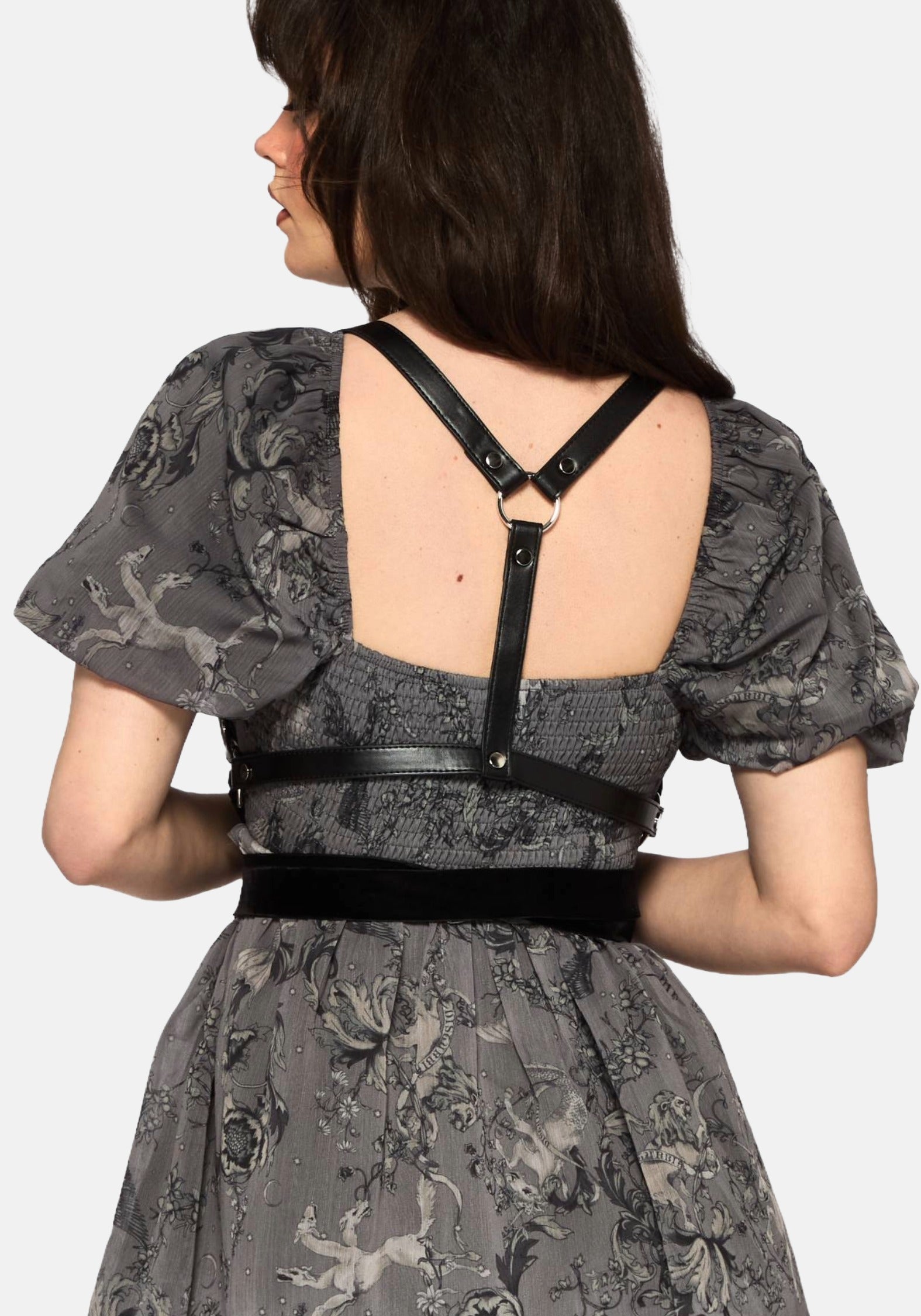 Natalia Ribbon Wrap Harness | Disturbia - Shop Women's Gothic