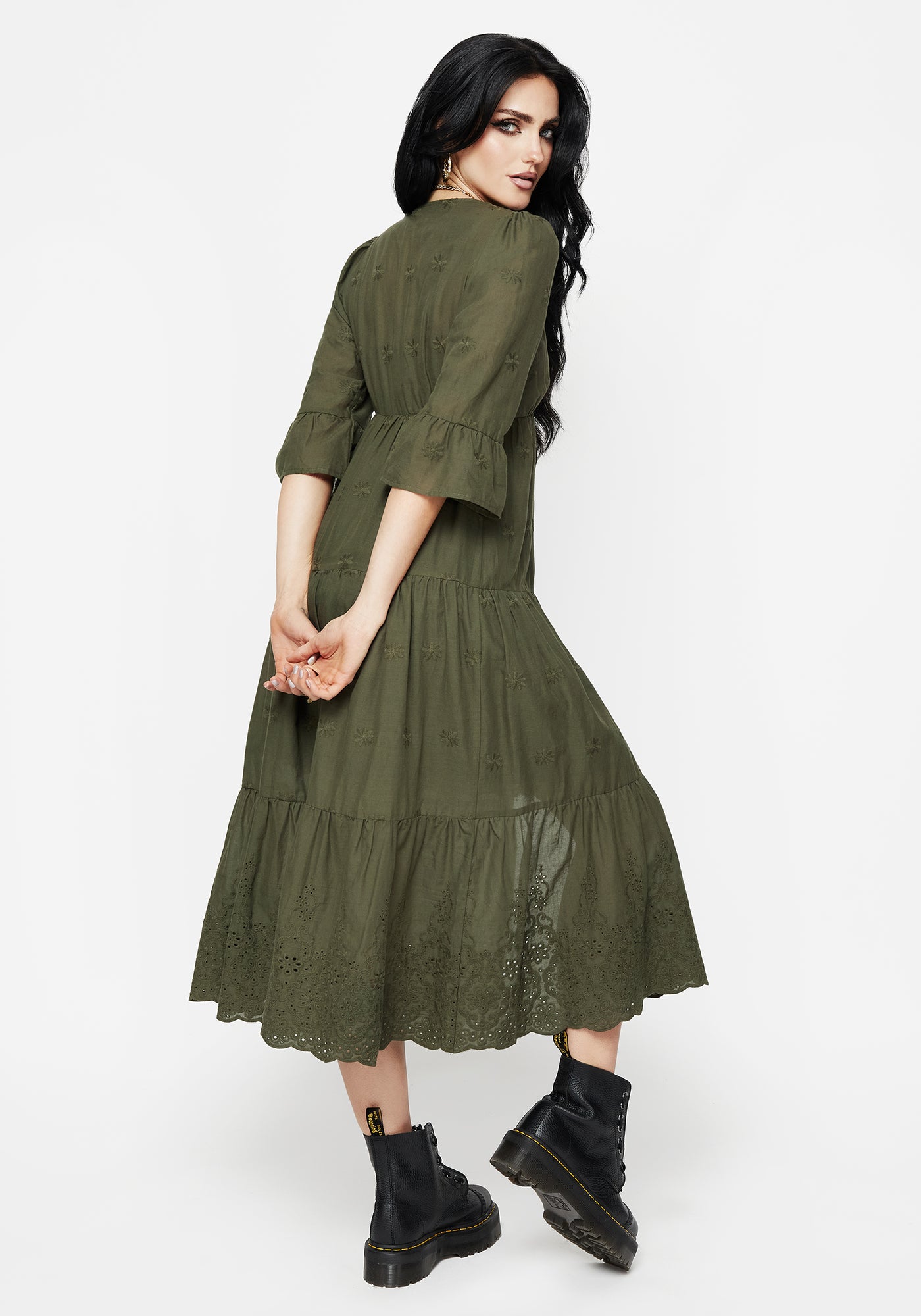 Gossamer Tiered Overdress - Green | Disturbia - Shop Women's Gothic,  Alternative & Dark Romantic Fashion, Accessories & Homeware
