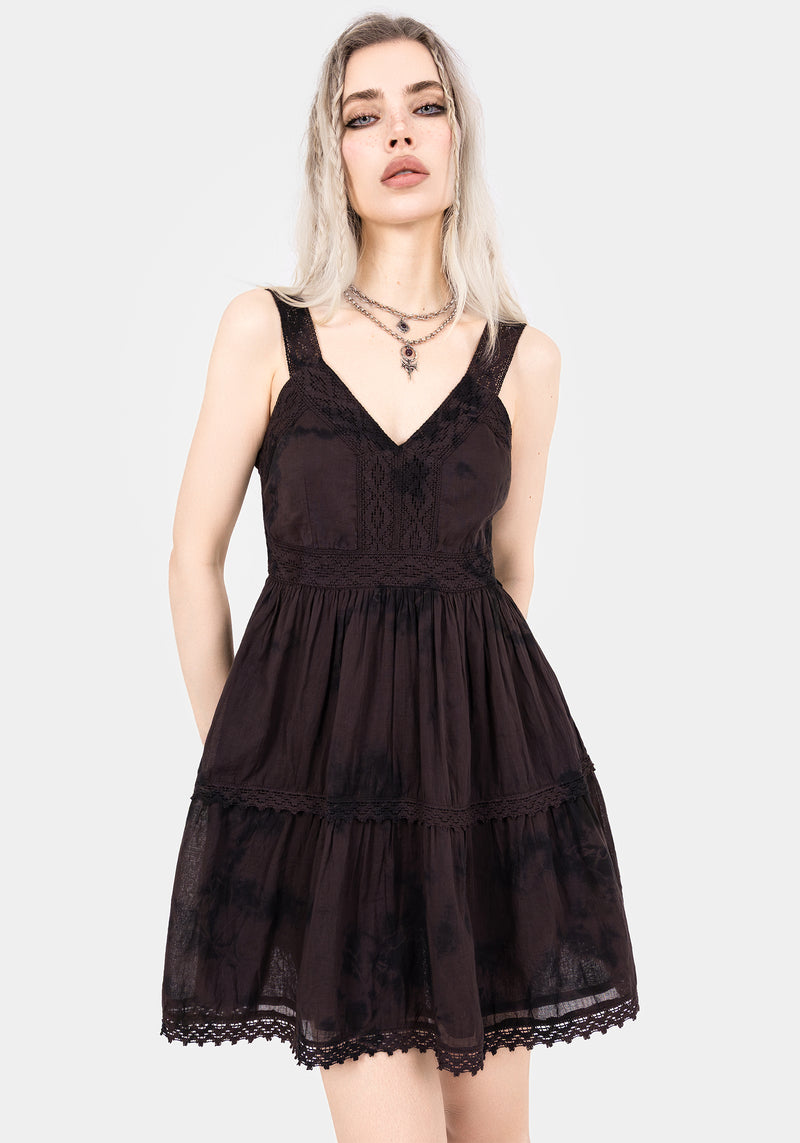 Burnout Tie Dye Cotton Mini Dress | Disturbia - Shop Women's Gothic, Alternative & Dark Romantic Fashion, Accessories & Homeware Burnout Tie Dye Cotton Mini Dress | Disturbia - Shop Women's Gothic, Alternative & Dark Romantic Fashion, Accessories & Homeware