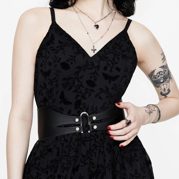 Chasm Oval Detail Waist Belt | Disturbia - Shop Women's Gothic