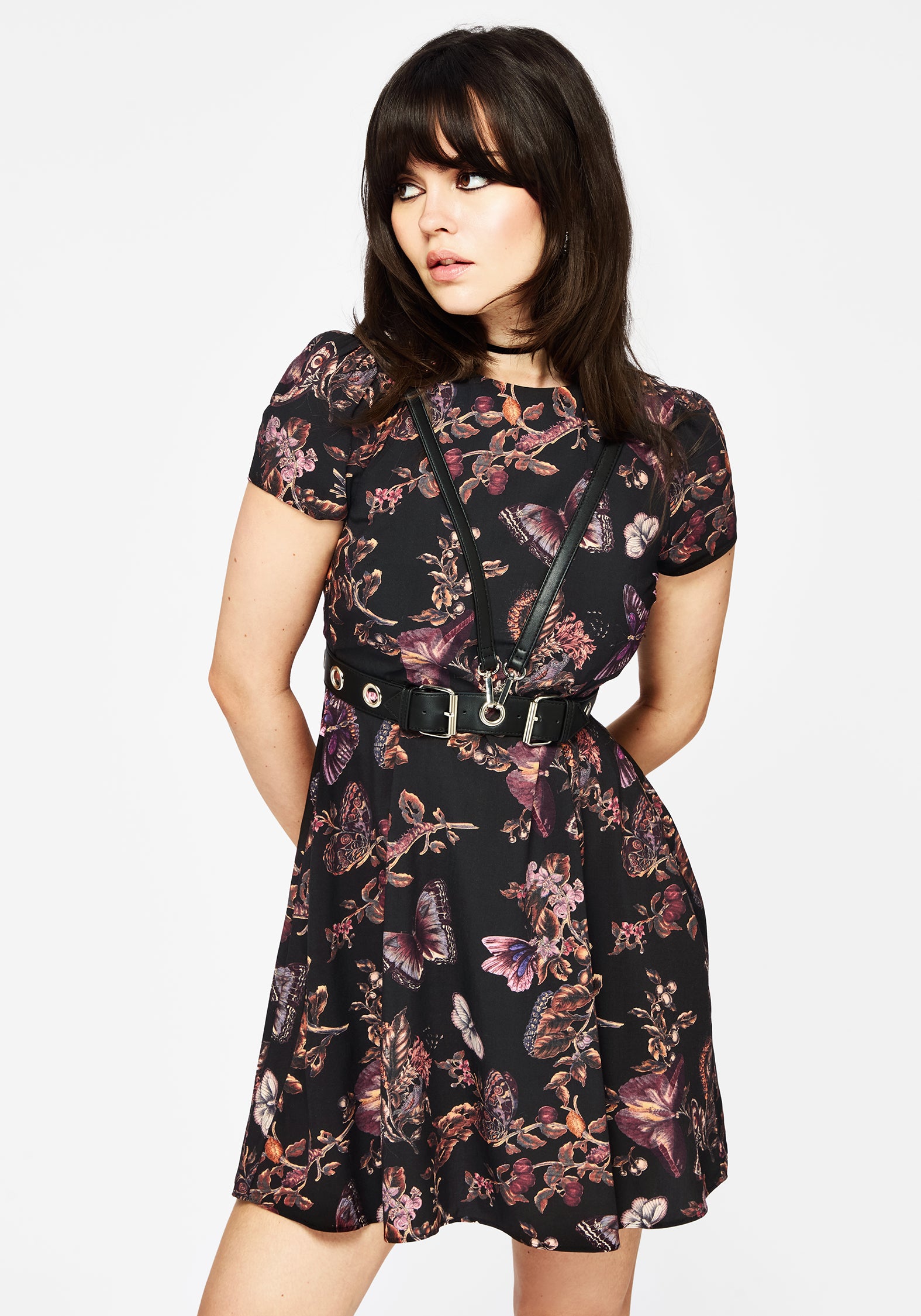 Rivulet Eyelet Detail Harness | Disturbia - Shop Women's Gothic ...