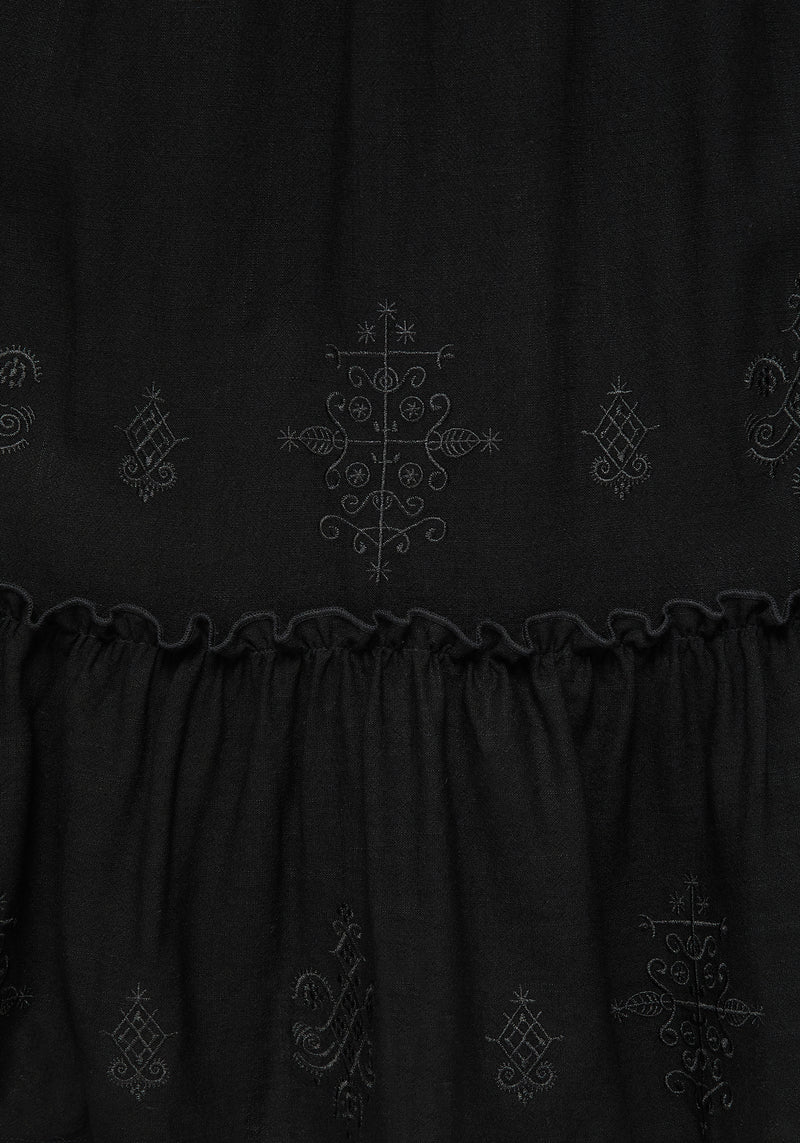 Cordata Embroidered Cami Midi Smock Dress | Disturbia - Shop Women's Gothic, Alternative & Dark Romantic Fashion, Accessories & Homeware Cordata Embroidered Cami Midi Smock Dress | Disturbia - Shop Women's Gothic, Alternative & Dark Romantic Fashion, Accessories & Homeware