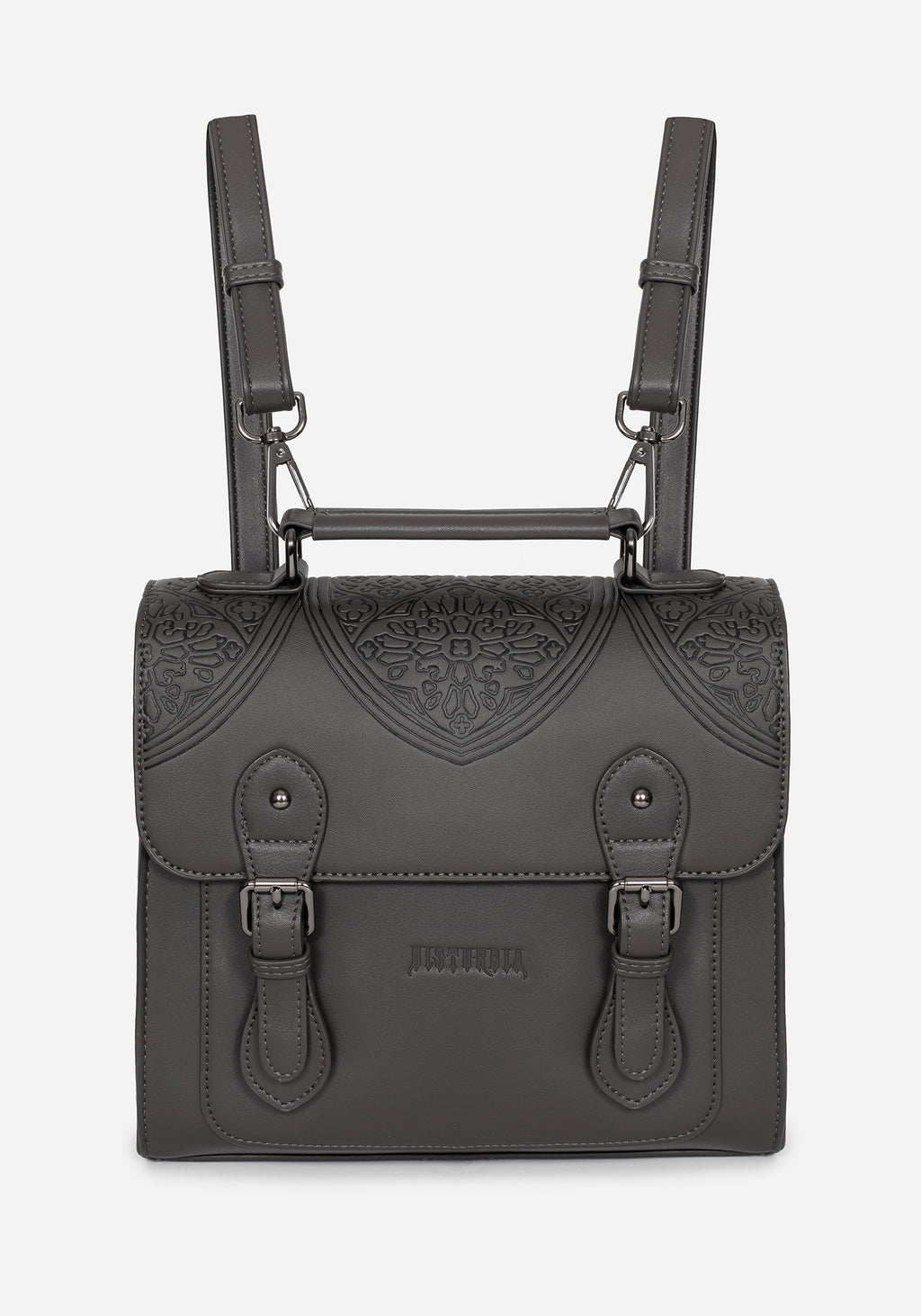 disturbia leather backpack Esther Debossed Satchel Backpack