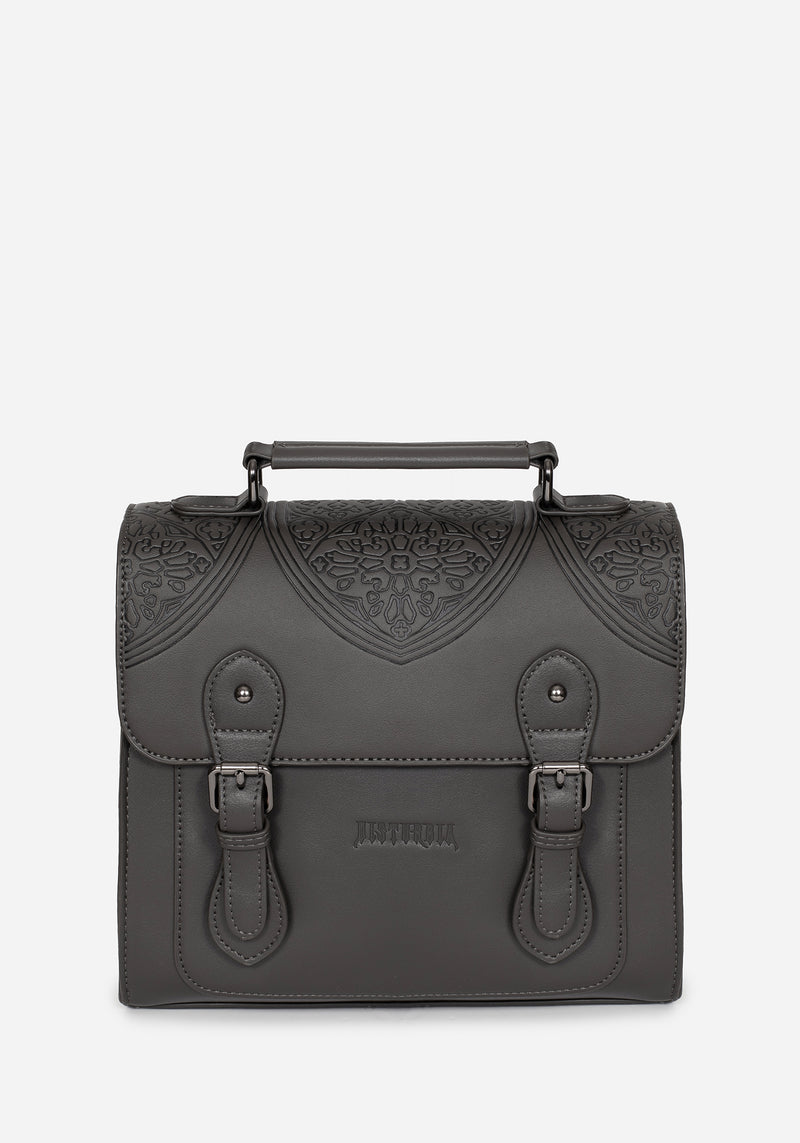 designer leather satchel backpack Esther Debossed Satchel Backpack | Disturbia