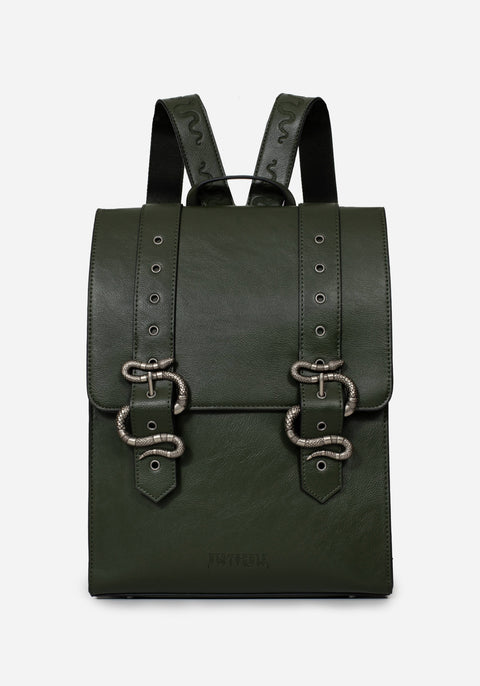 disturbia leather backpack Mamba Snake Buckle Satchel Bag