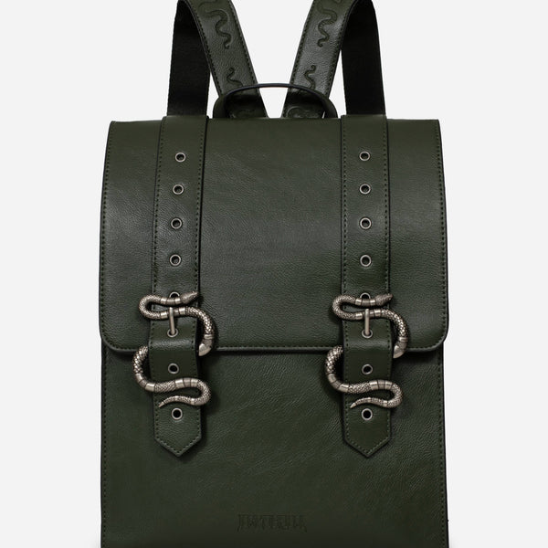 Mamba Snake Buckle Satchel Bag | Disturbia