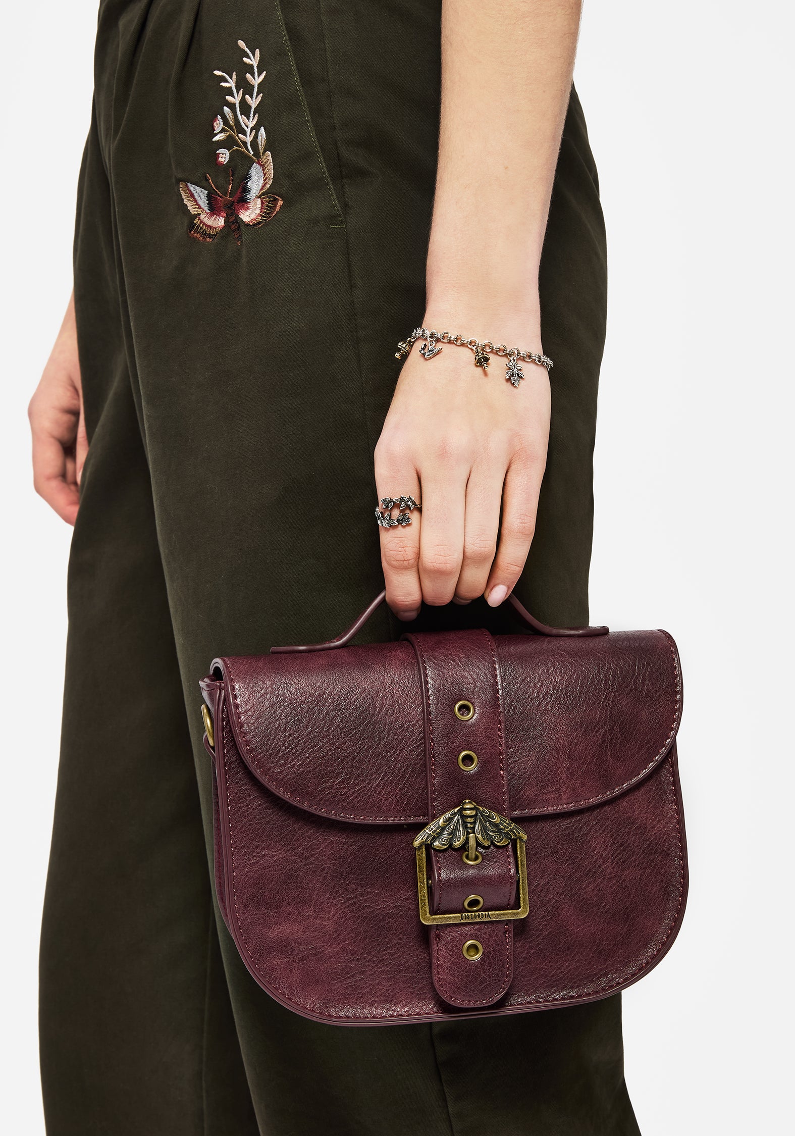Rosamoth Buckle Crossbody Satchel Bag | Disturbia - Shop Women's