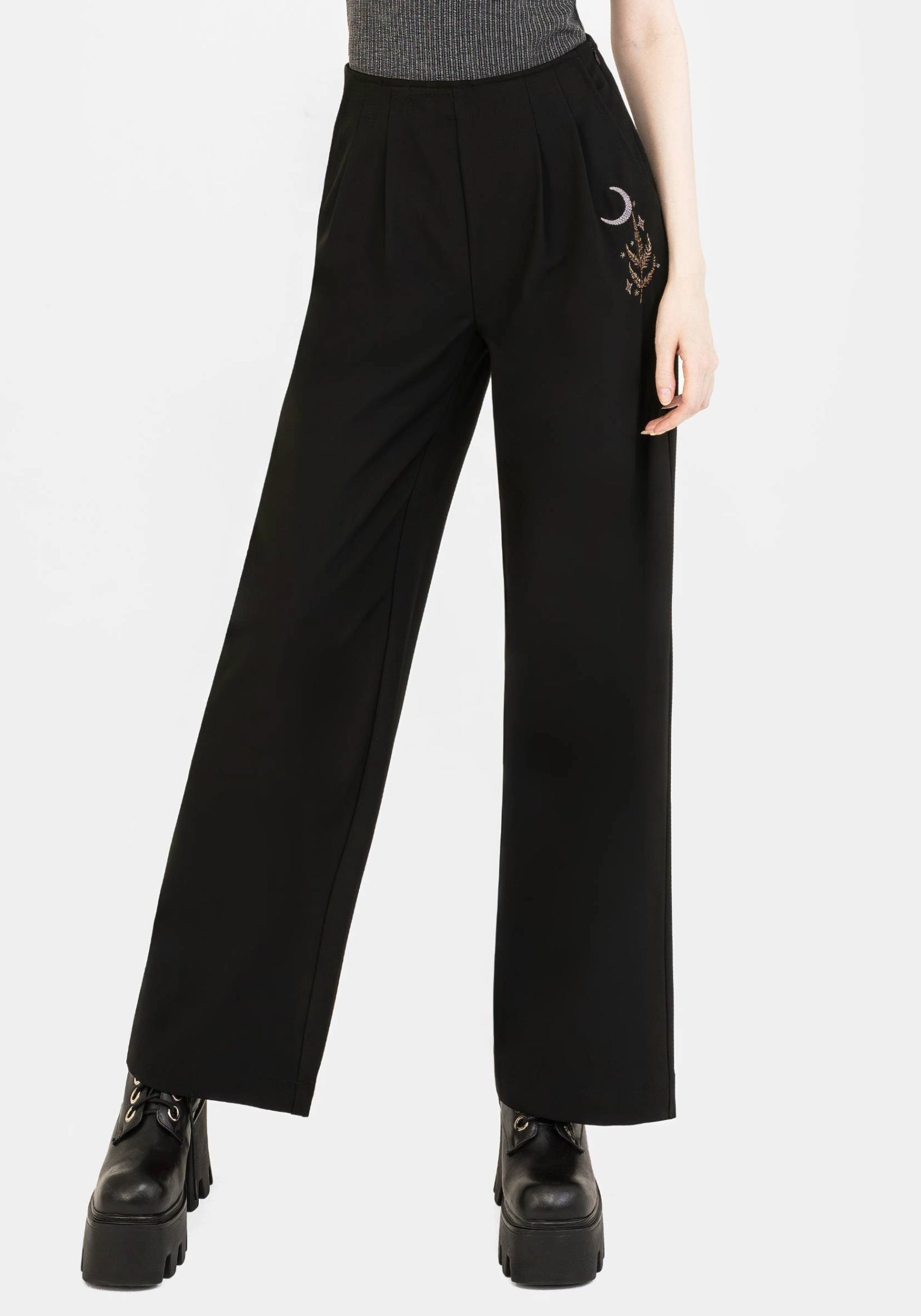 Lucia Embroidered Firefly Pleat Trouser