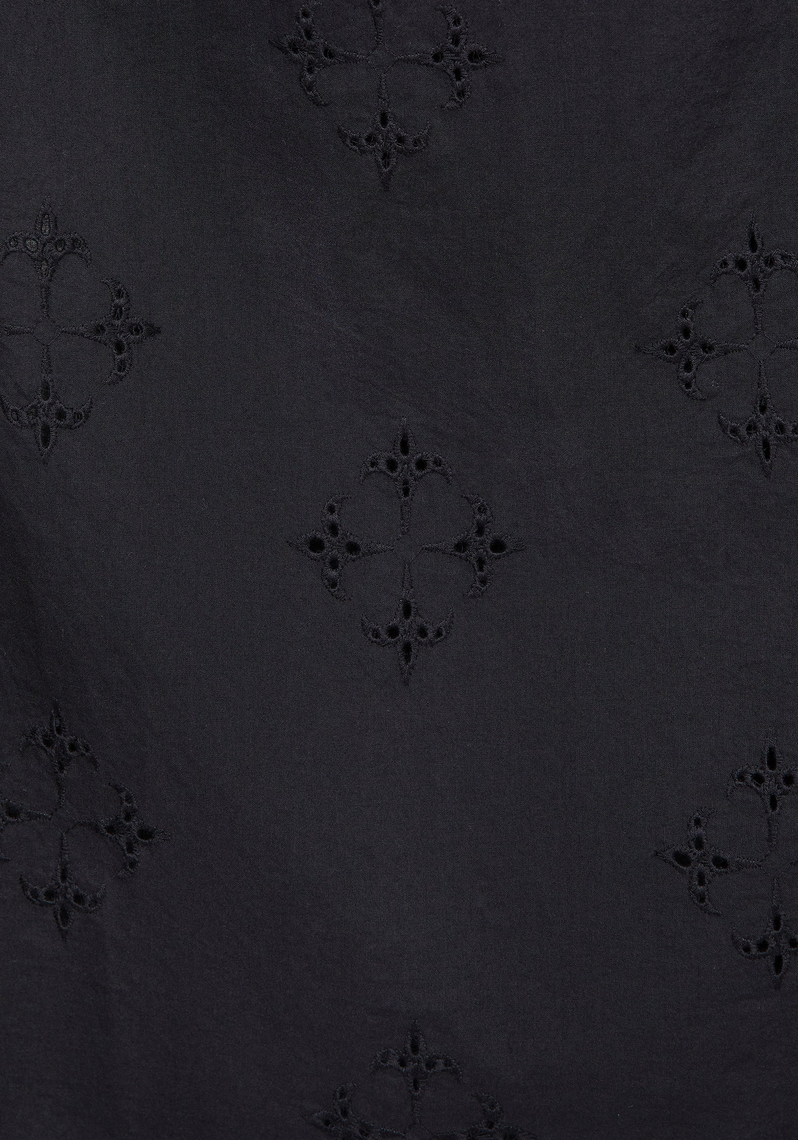 Crux Broderie Cotton Button Up Midi Skirt