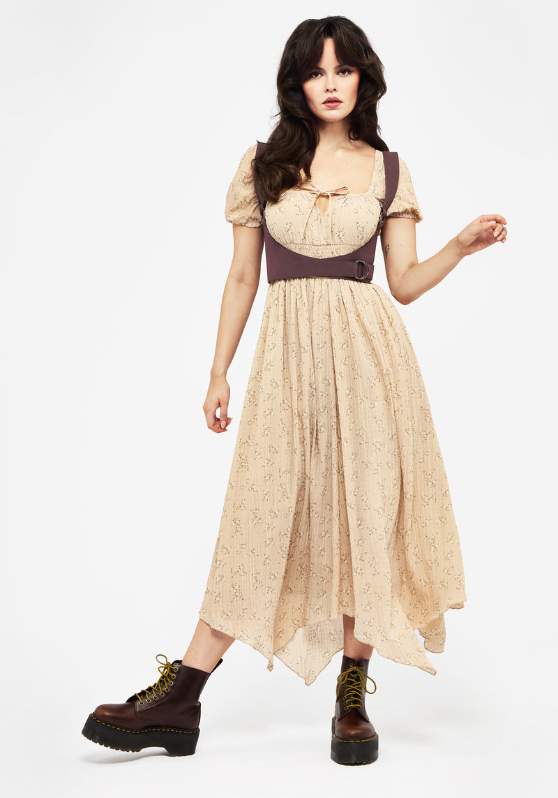 Tabitha Floral Print Chiffon Handkerchief Hem Midaxi Dress Tabitha Floral Print Chiffon Handkerchief Hem Midaxi Dress