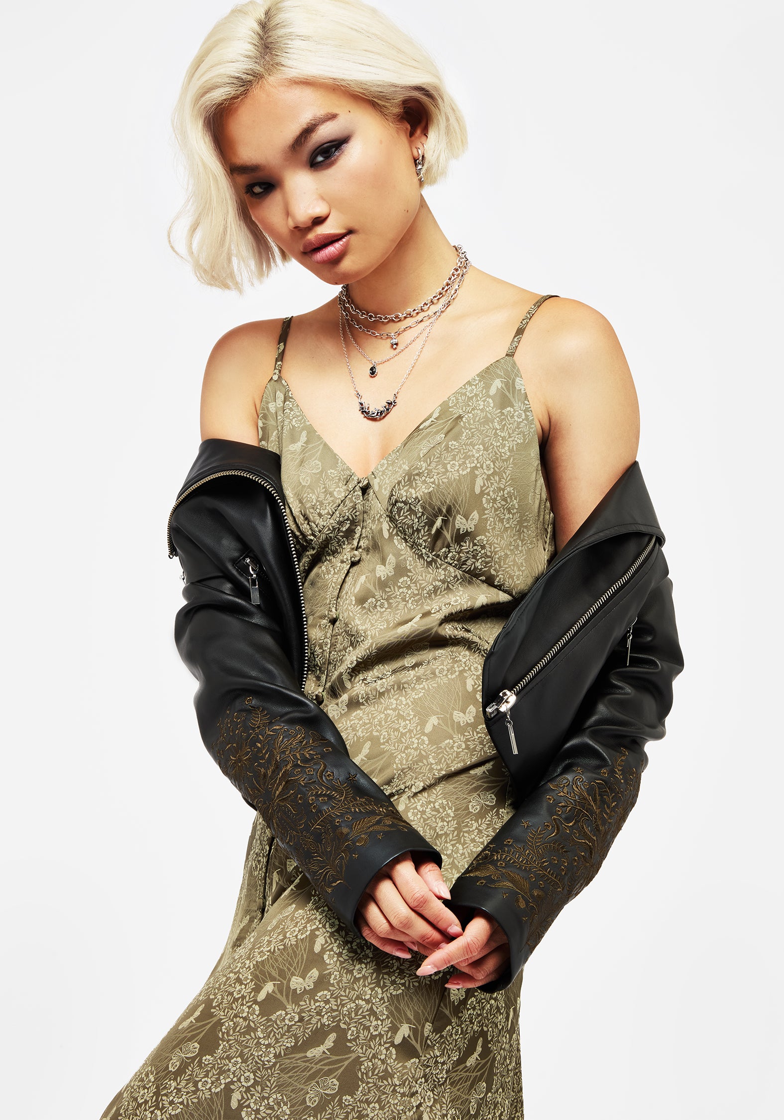 Yara Floral Print Button Up Maxi Slip Dress | Disturbia