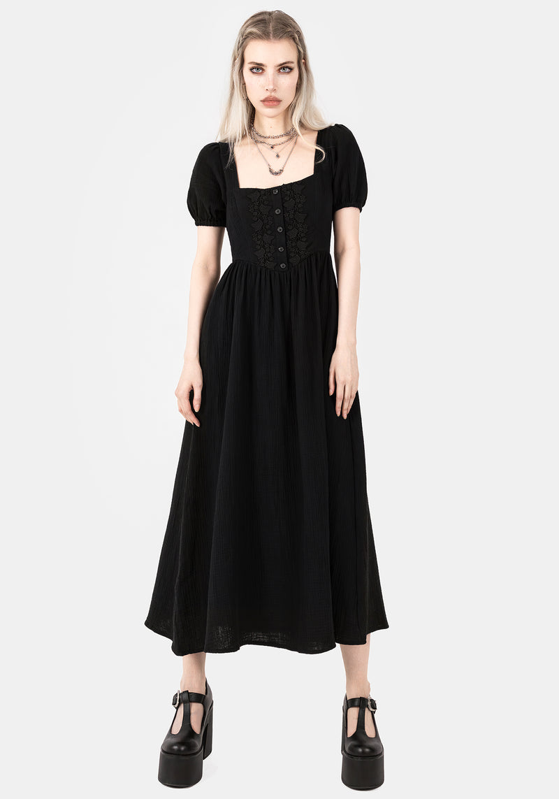 Alder Cotton Detail Midaxi Dress Alder Cotton Detail Midaxi Dress