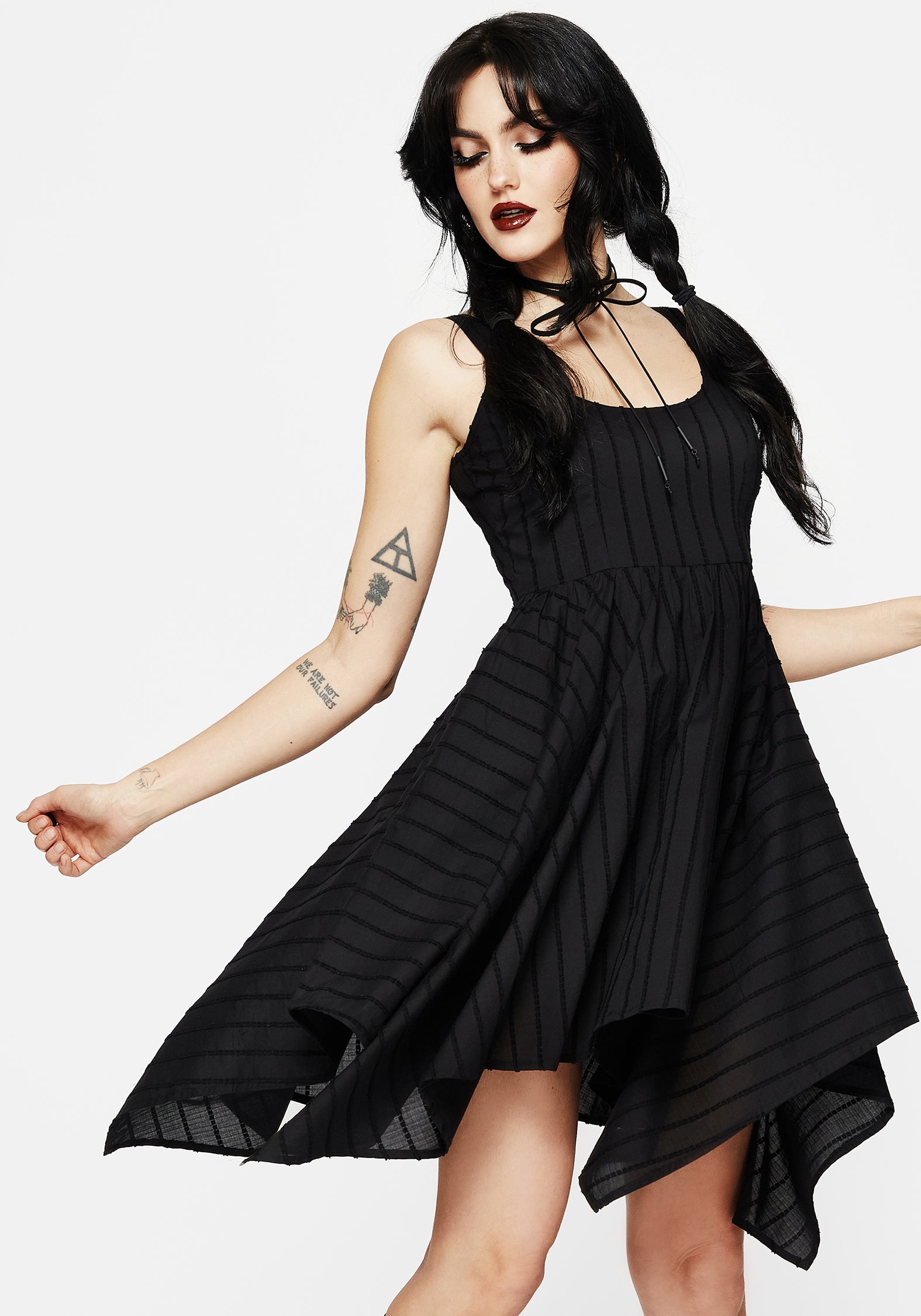 Blythe Handkerchief Hem Mini Dress | Disturbia - Shop Women's
