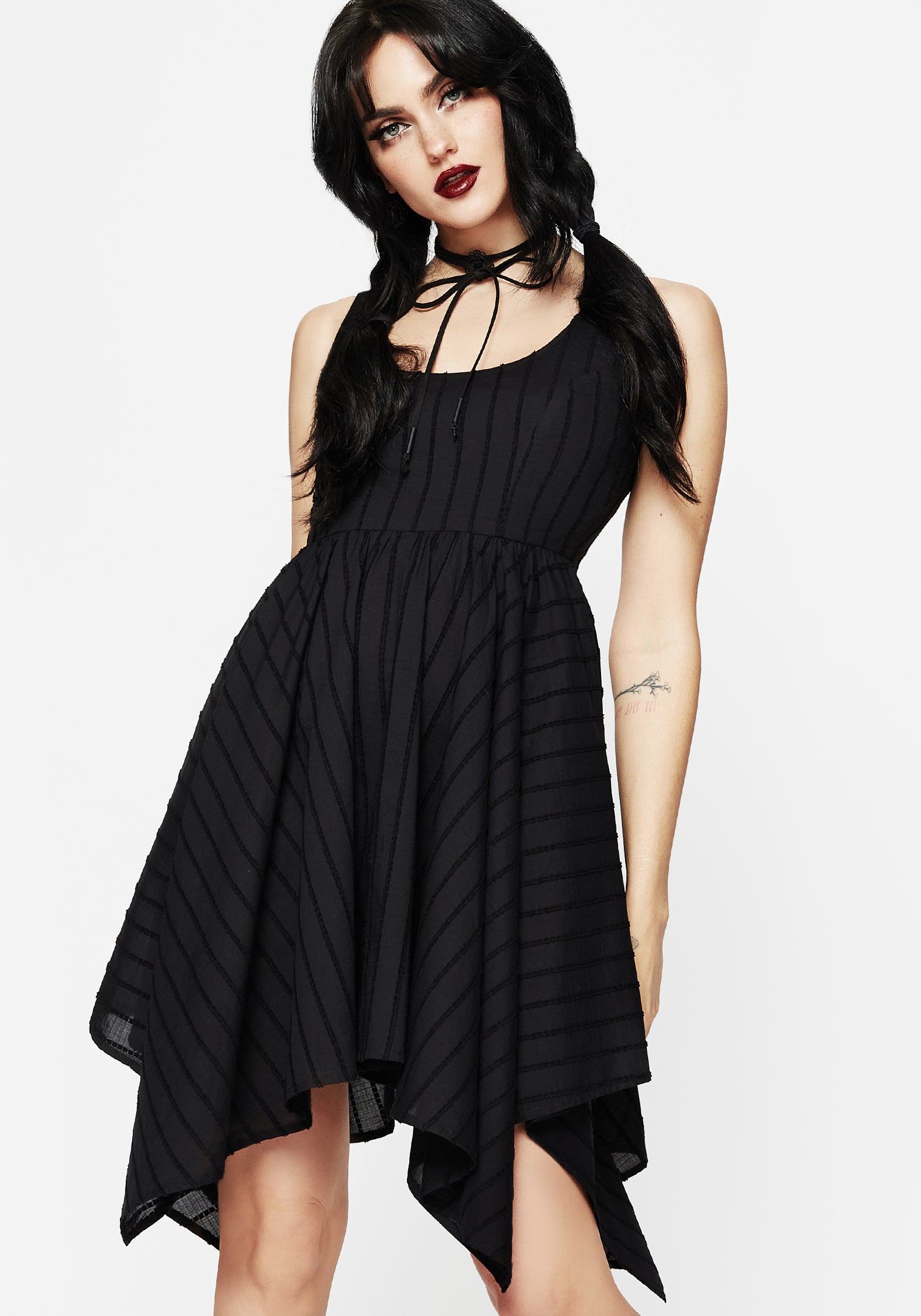 Blythe Handkerchief Hem Mini Dress | Disturbia