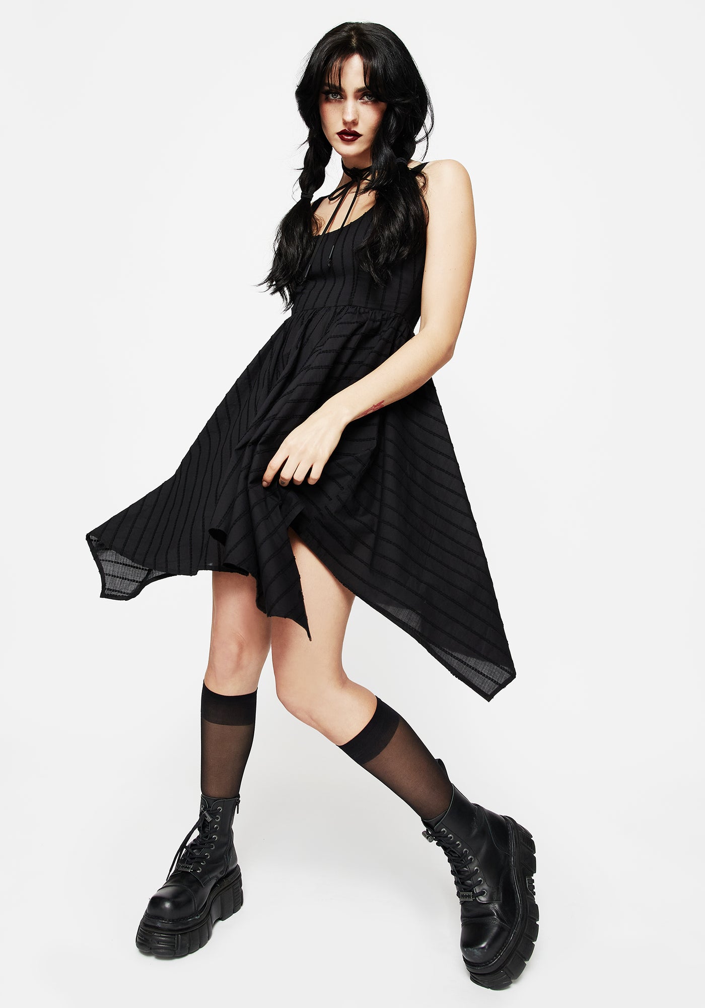 blythe mini dress Blythe Handkerchief Hem Mini Dress | Disturbia