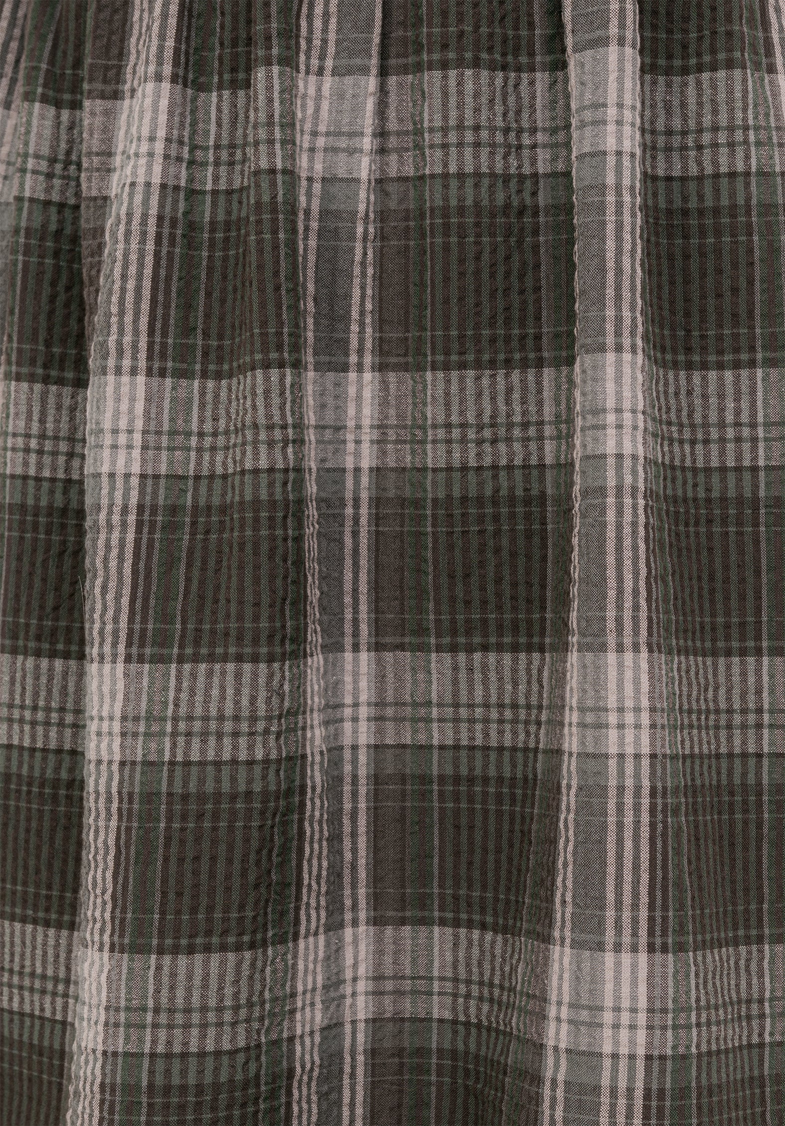 Clara Cotton Check Sleeveless Tiered Smock Midi Dress