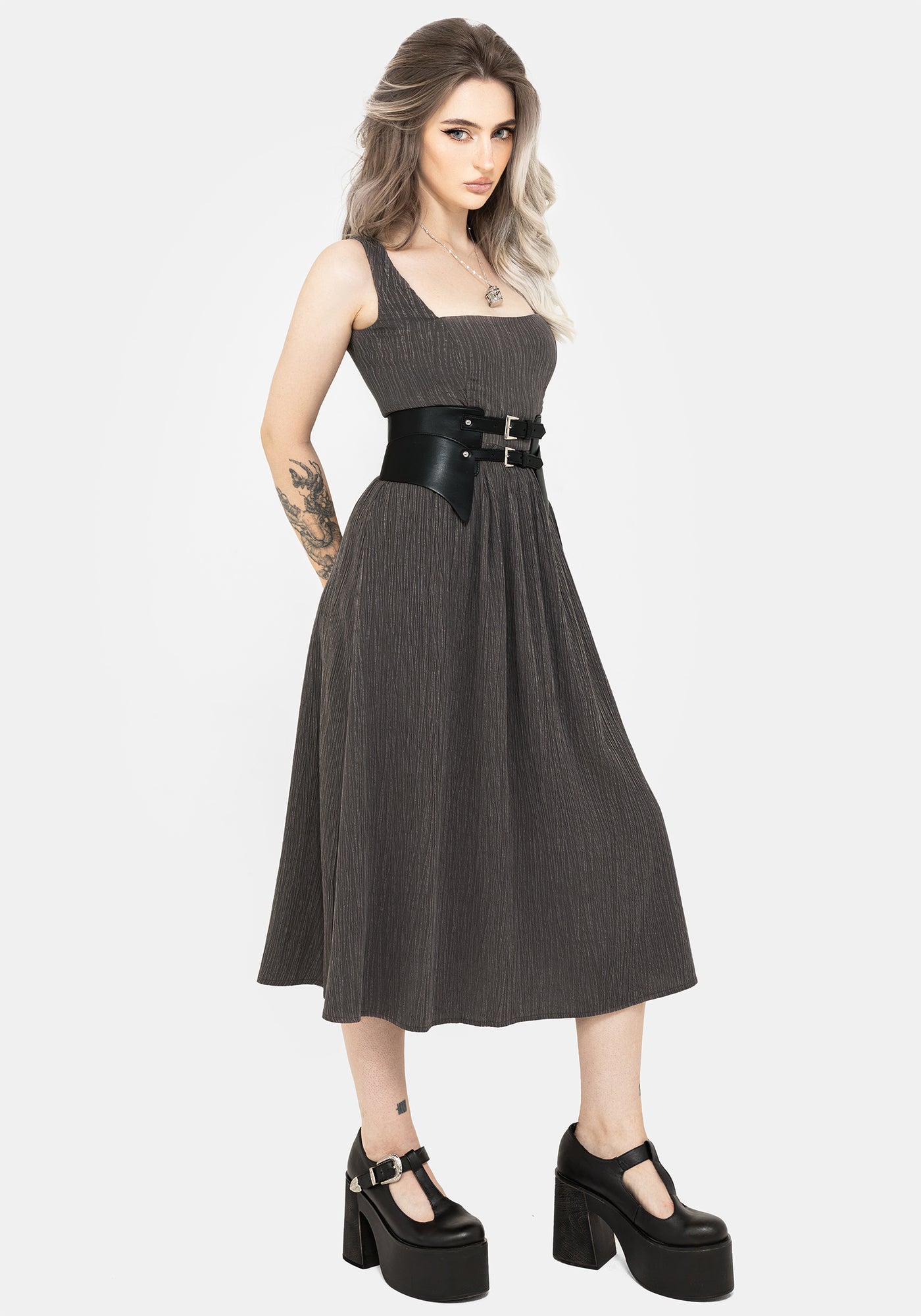 formal drape dress The Coral Drape Formal – Twirl Boutique main image 1