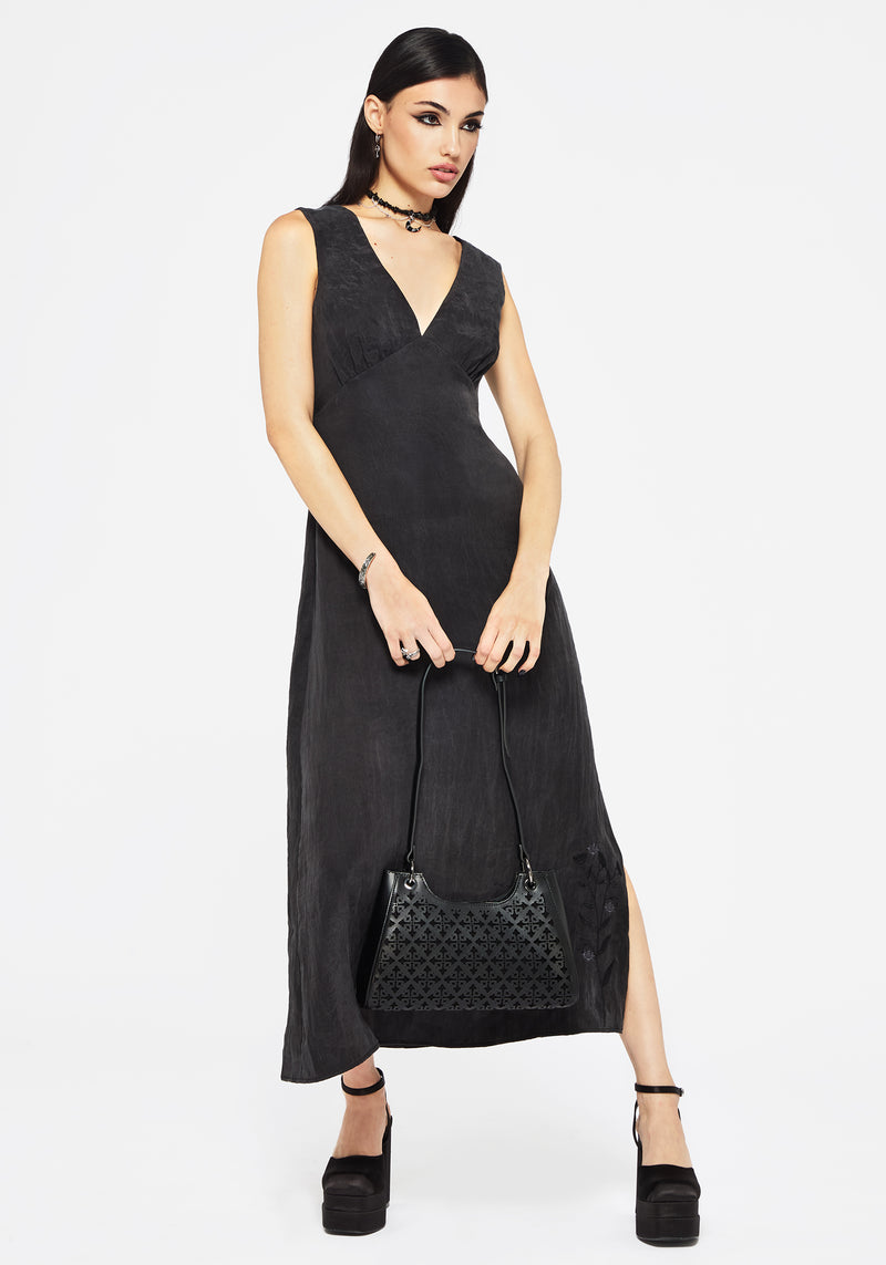 Maeve Lyocell Blend Floral Embroidered Cami Maxi Dress Maeve Lyocell Blend Floral Embroidered Cami Maxi Dress