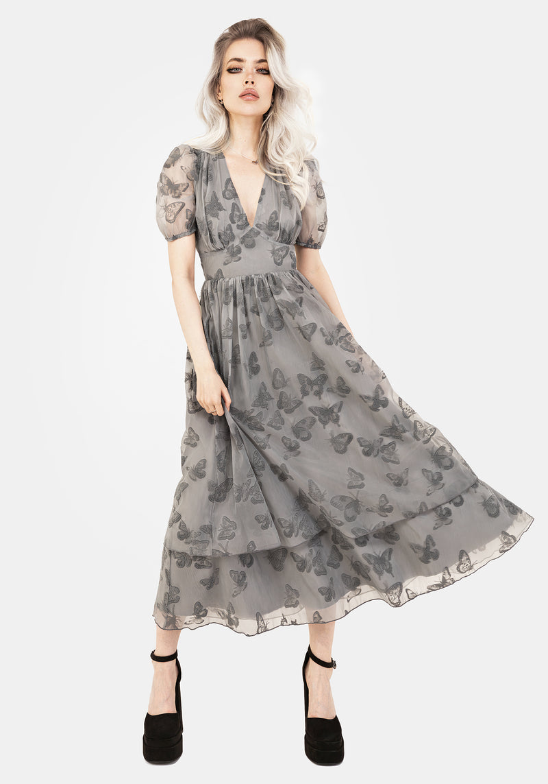 fashion dreamer butterfly dress Lyrah Dress in Pale Blue main image 0