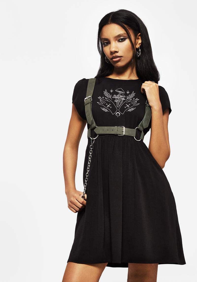 disturbia skater dress Disturbia women's size 10 phase graphic print
